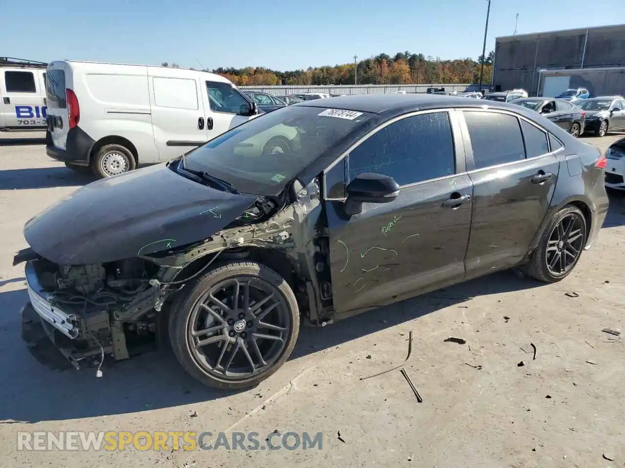 1 Photograph of a damaged car 5YFS4MCE2NP115188 TOYOTA COROLLA 2022