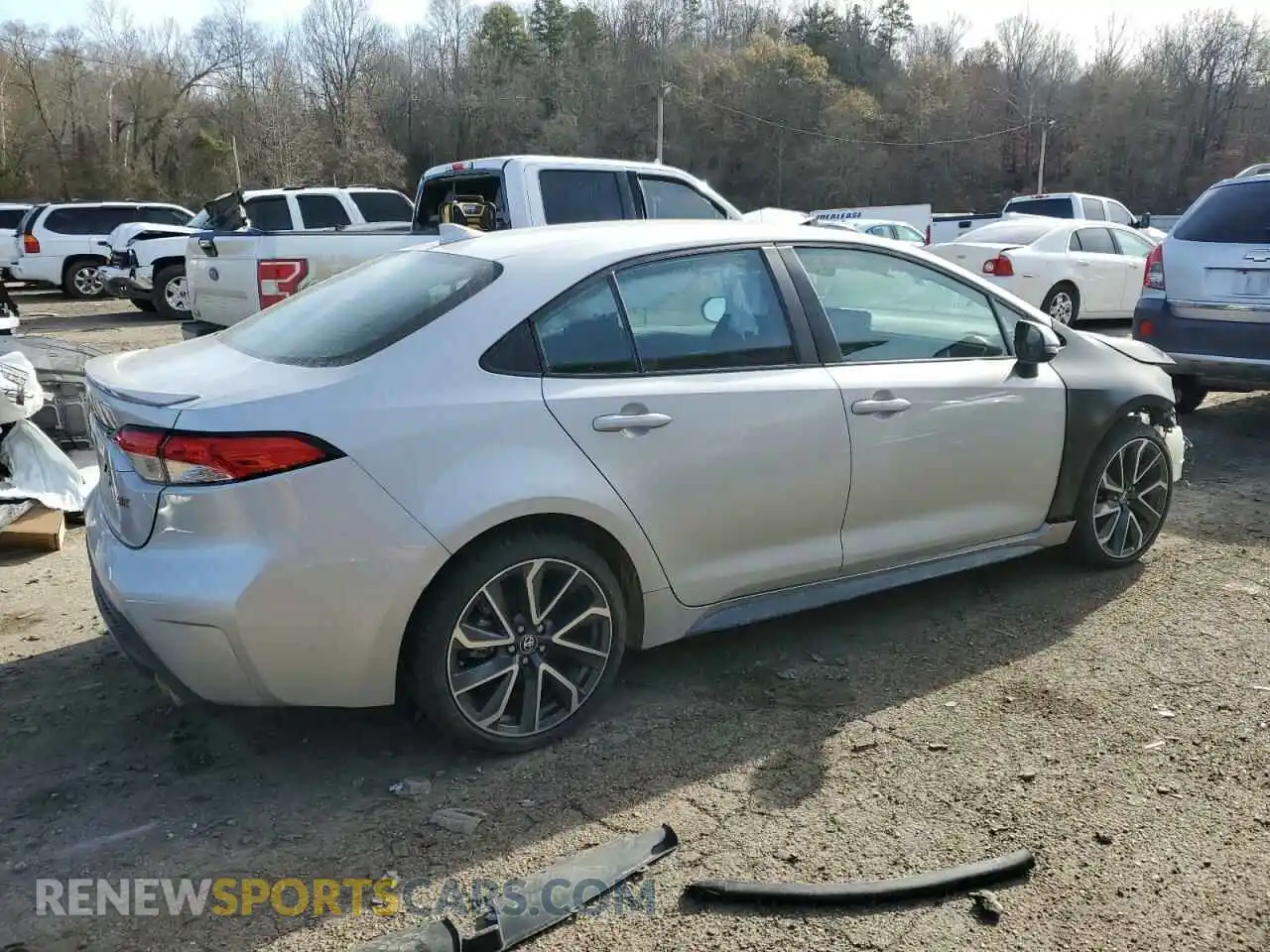 3 Photograph of a damaged car 5YFS4MCE2NP129432 TOYOTA COROLLA 2022