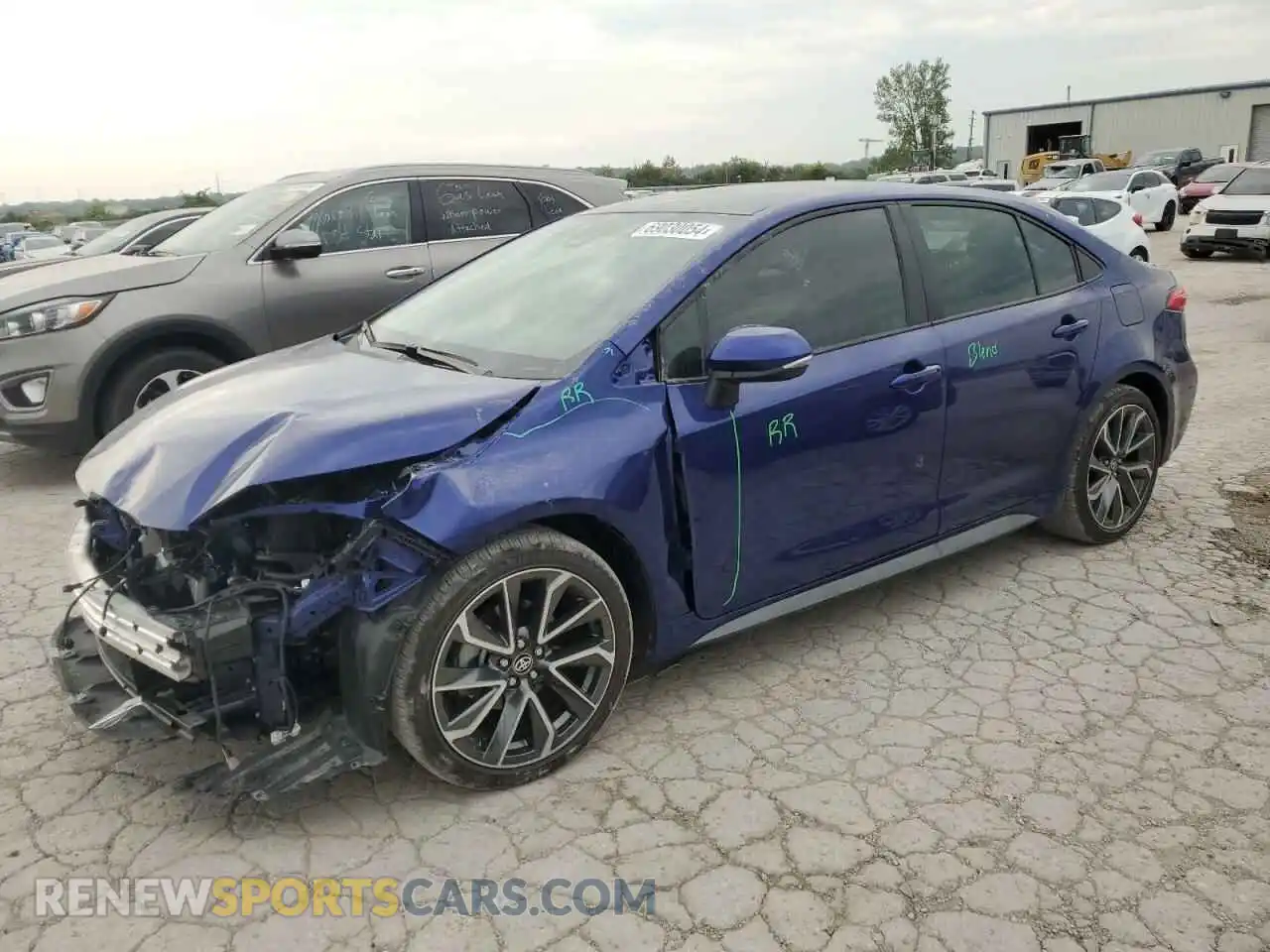 1 Photograph of a damaged car 5YFS4MCE2NP134422 TOYOTA COROLLA 2022