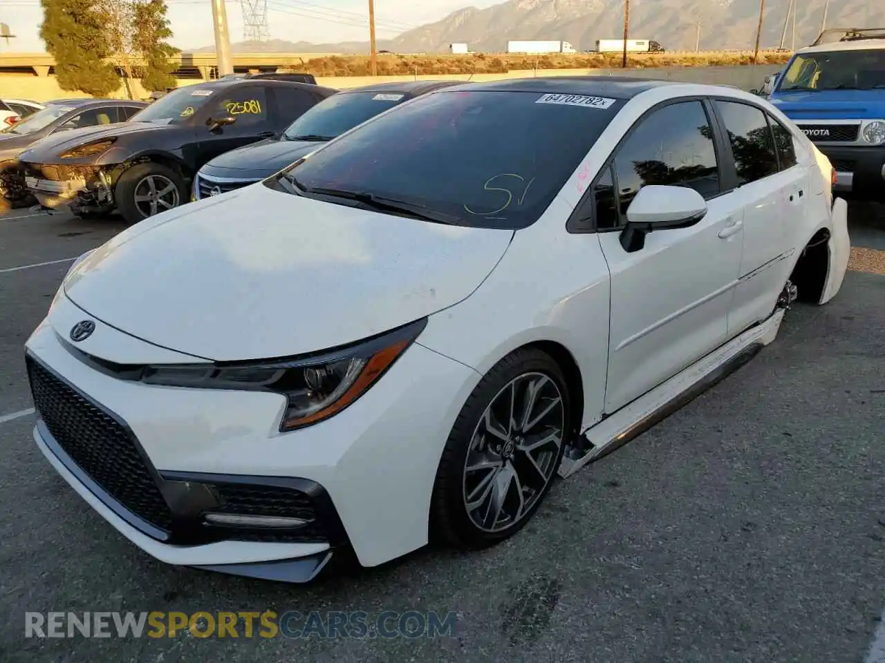 2 Photograph of a damaged car 5YFS4MCE3NP118018 TOYOTA COROLLA 2022