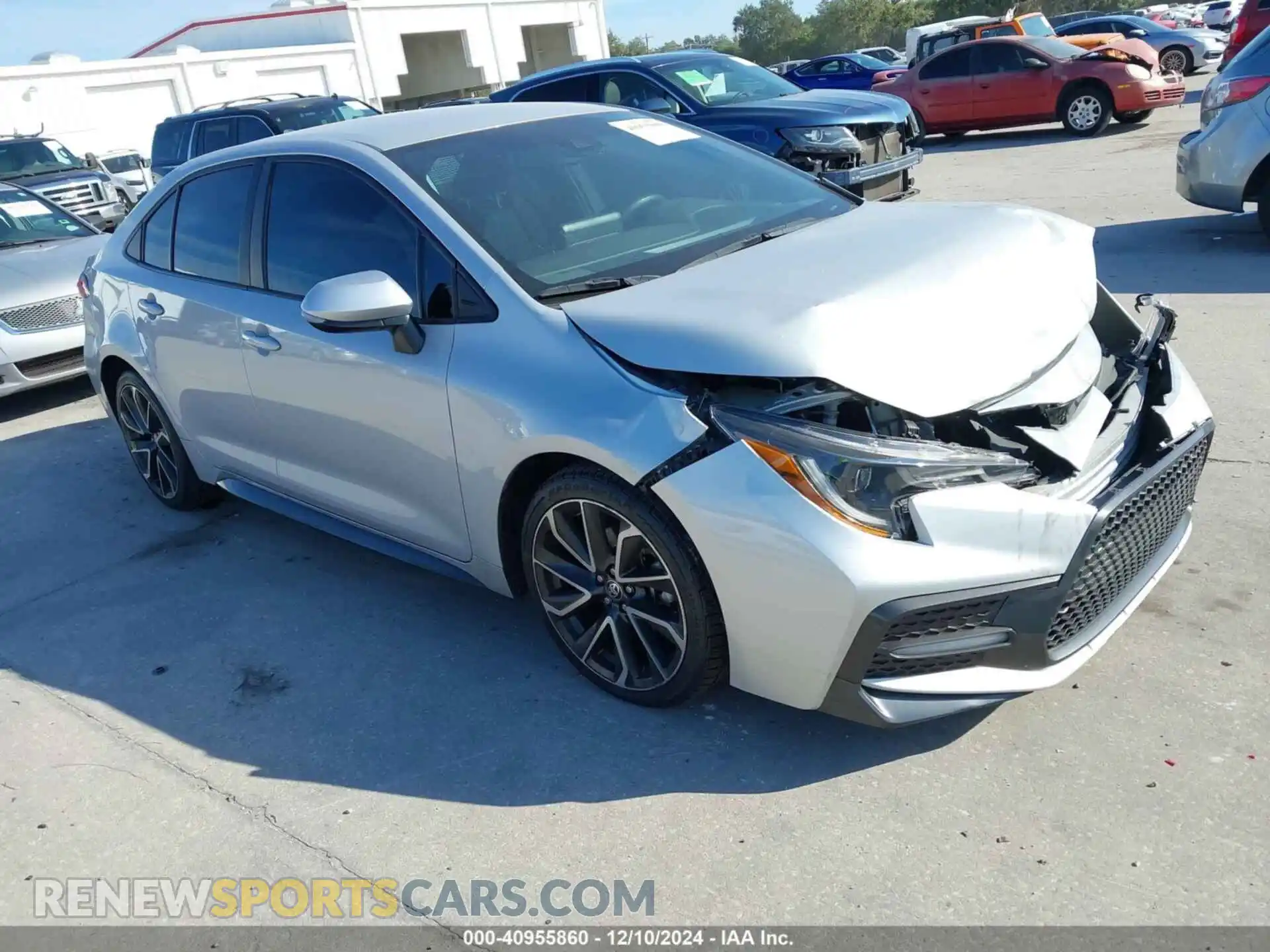 1 Photograph of a damaged car 5YFS4MCE3NP137720 TOYOTA COROLLA 2022