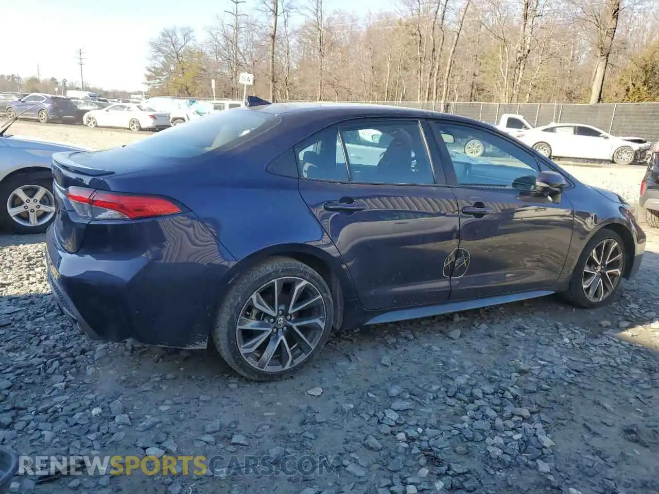 3 fotografías del automóvil dañado 5YFS4MCE4NP117251 TOYOTA COROLLA 2022