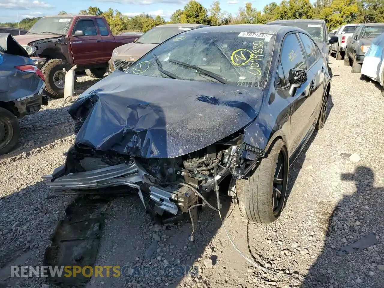 2 Photograph of a damaged car 5YFS4MCE4NP120490 TOYOTA COROLLA 2022