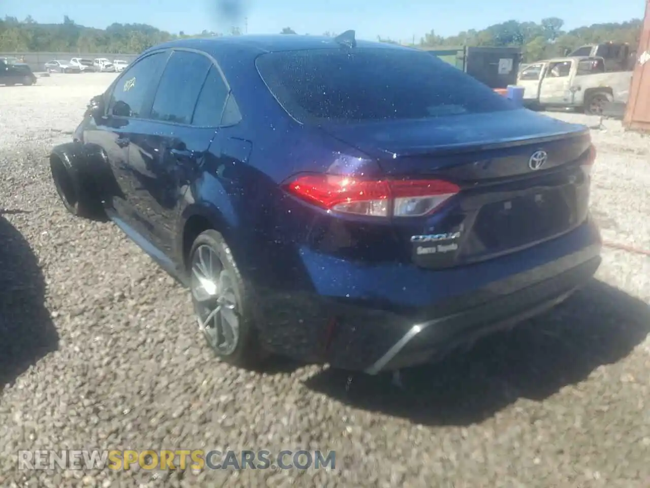 3 Photograph of a damaged car 5YFS4MCE4NP120490 TOYOTA COROLLA 2022