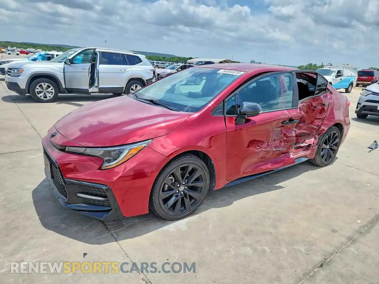 1 Photograph of a damaged car 5YFS4MCE4NP120585 TOYOTA COROLLA 2022