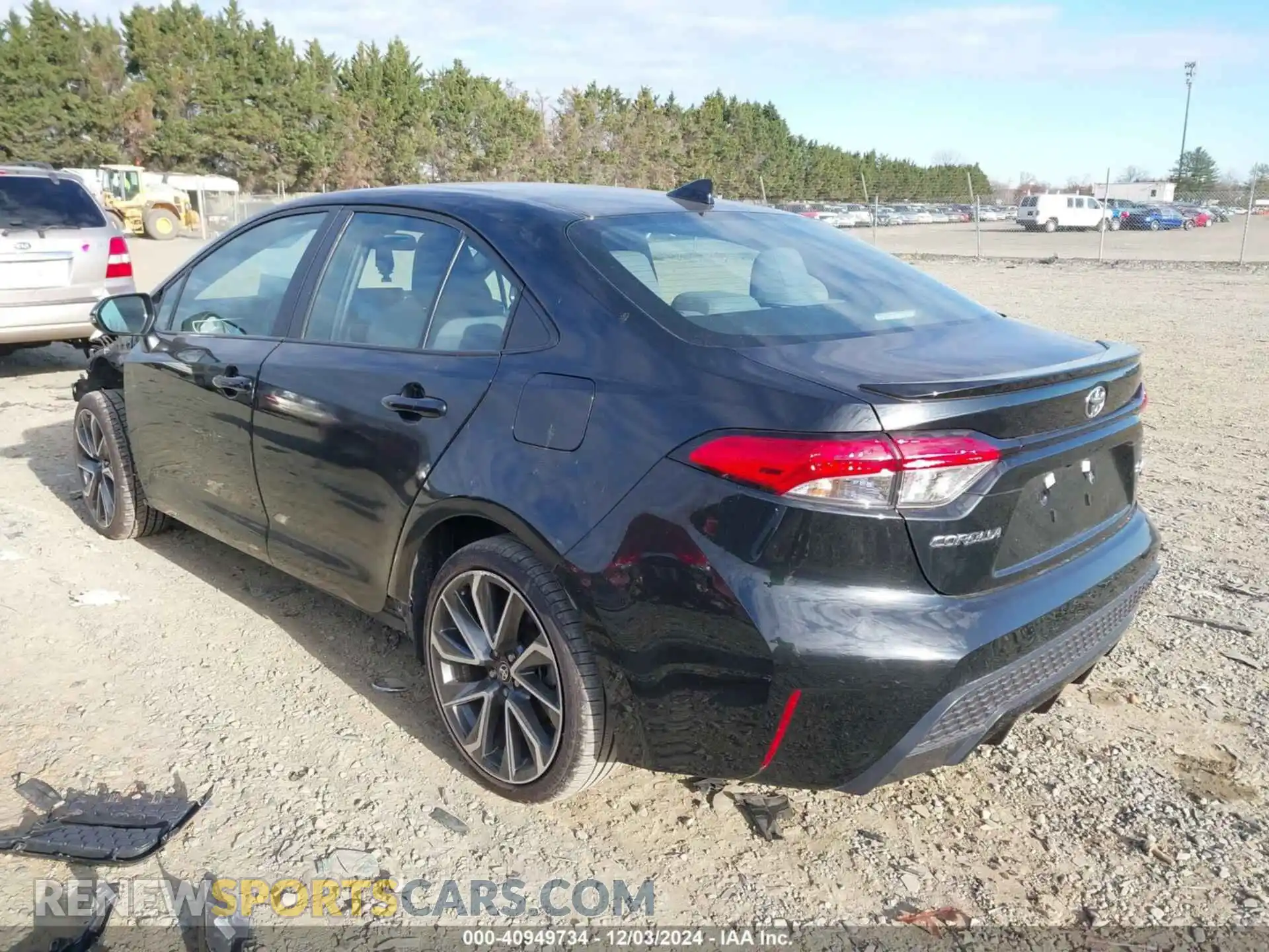 3 fotografías del automóvil dañado 5YFS4MCE4NP127455 TOYOTA COROLLA 2022