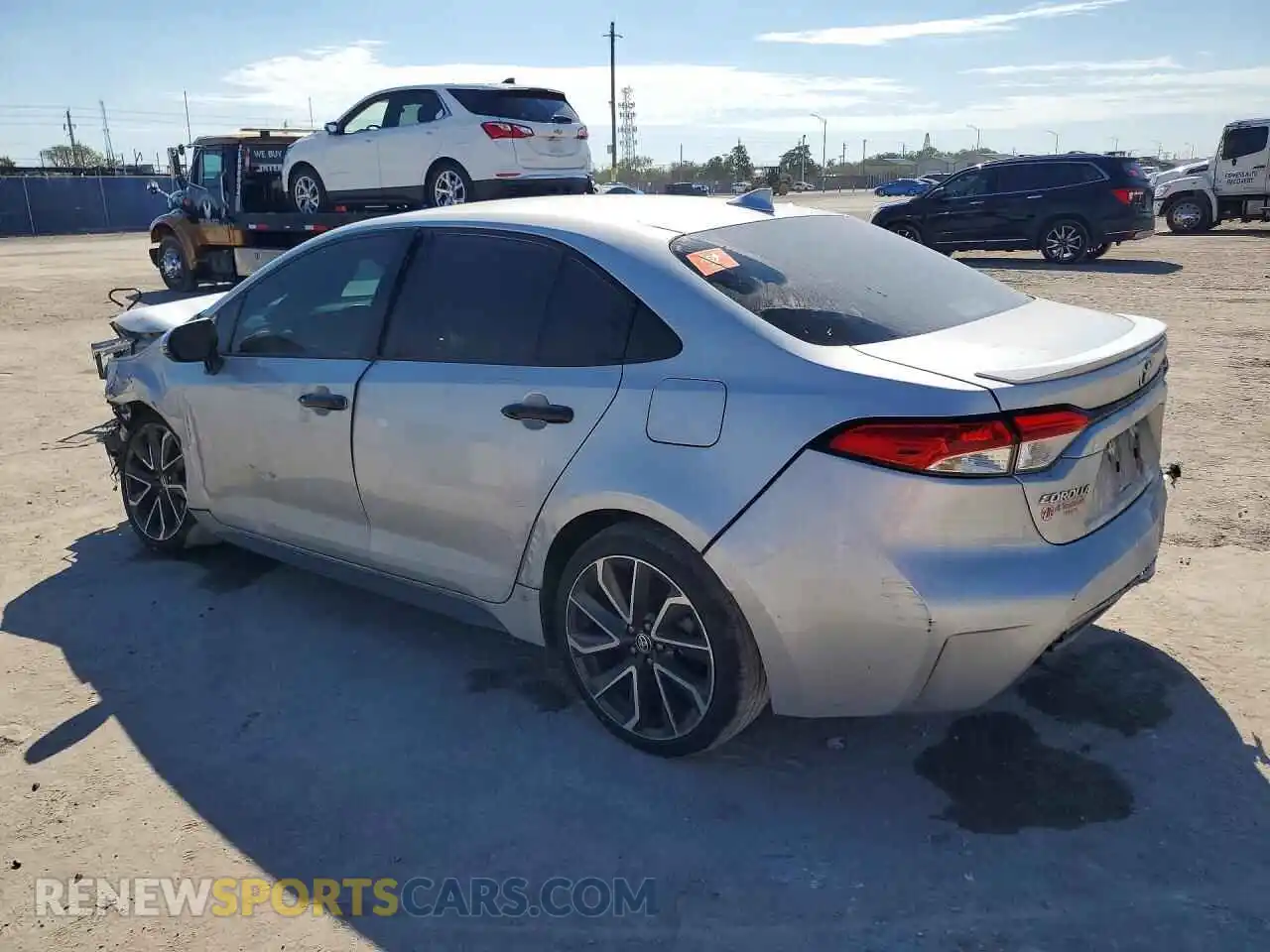 2 fotografías del automóvil dañado 5YFS4MCE4NP131618 TOYOTA COROLLA 2022
