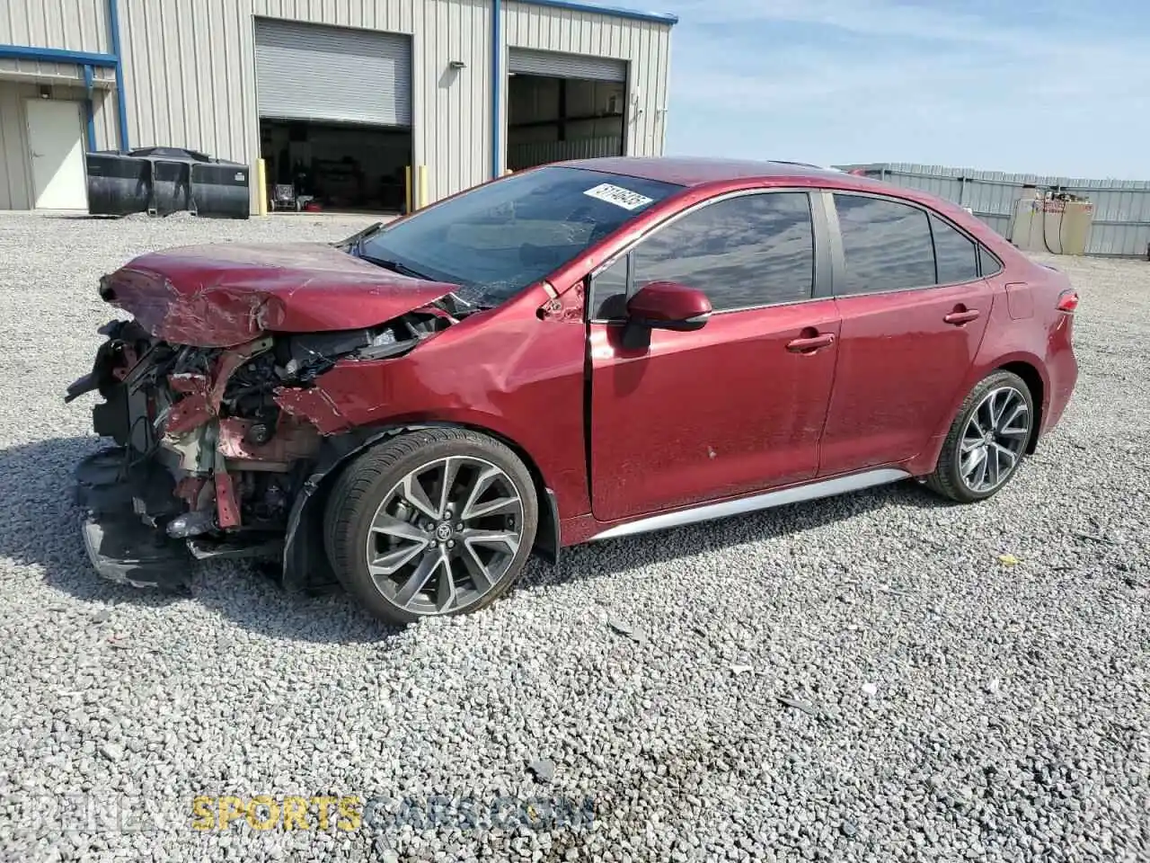 1 Photograph of a damaged car 5YFS4MCE5NP107084 TOYOTA COROLLA 2022