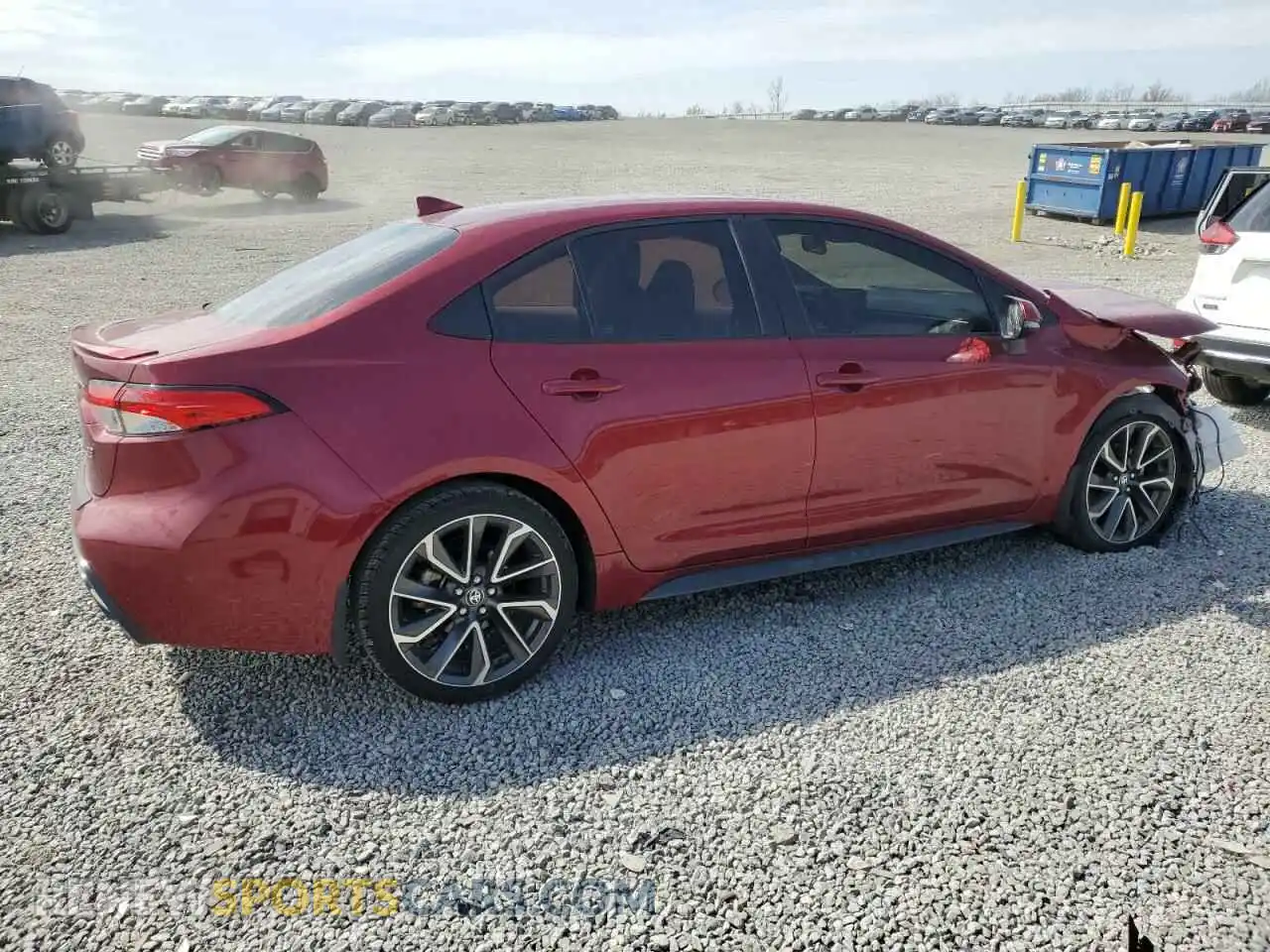 3 Photograph of a damaged car 5YFS4MCE5NP107084 TOYOTA COROLLA 2022