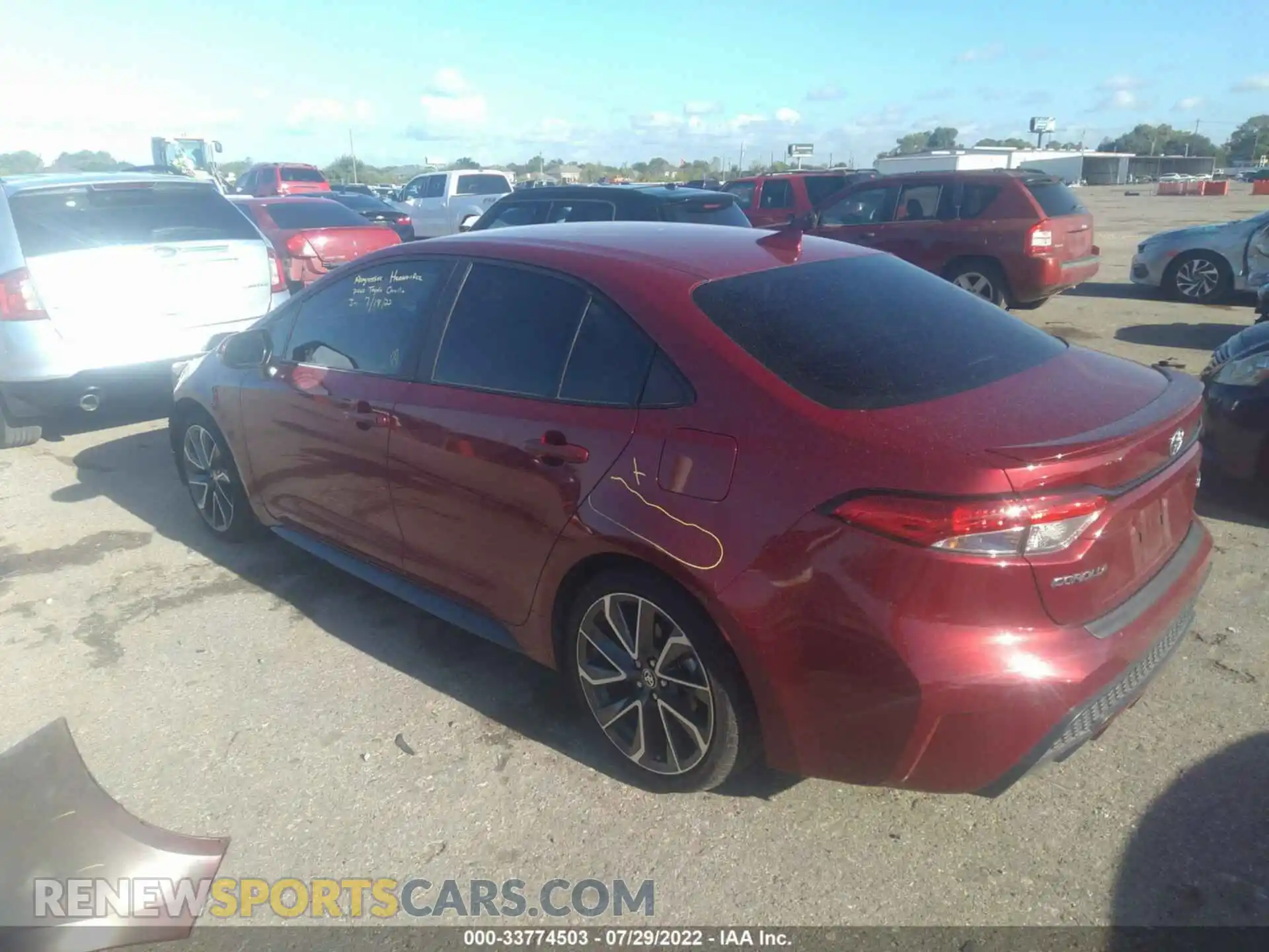 3 Photograph of a damaged car 5YFS4MCE5NP109000 TOYOTA COROLLA 2022
