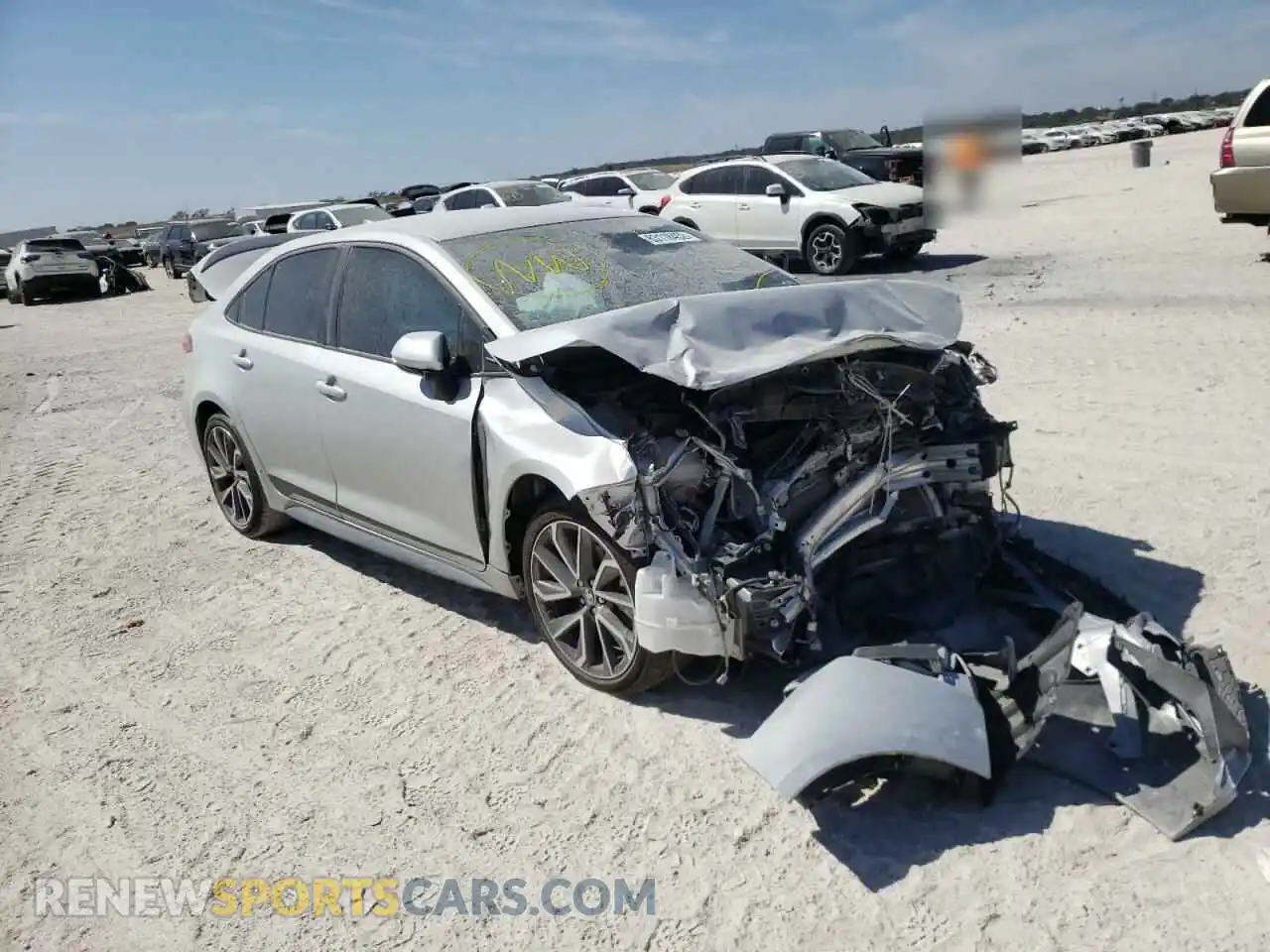1 Photograph of a damaged car 5YFS4MCE5NP109949 TOYOTA COROLLA 2022