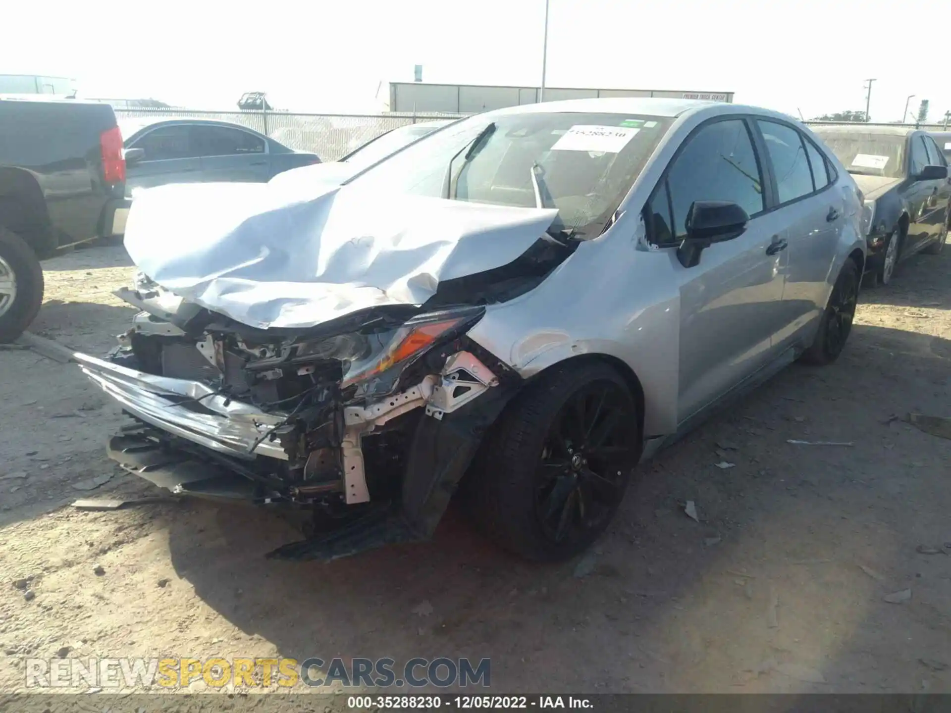 2 Photograph of a damaged car 5YFS4MCE5NP116853 TOYOTA COROLLA 2022