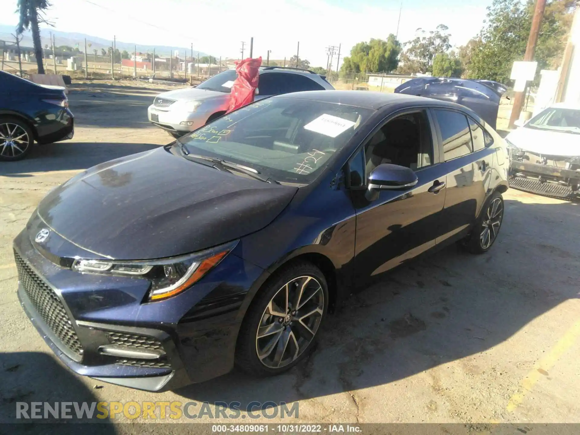 2 Photograph of a damaged car 5YFS4MCE5NP130025 TOYOTA COROLLA 2022