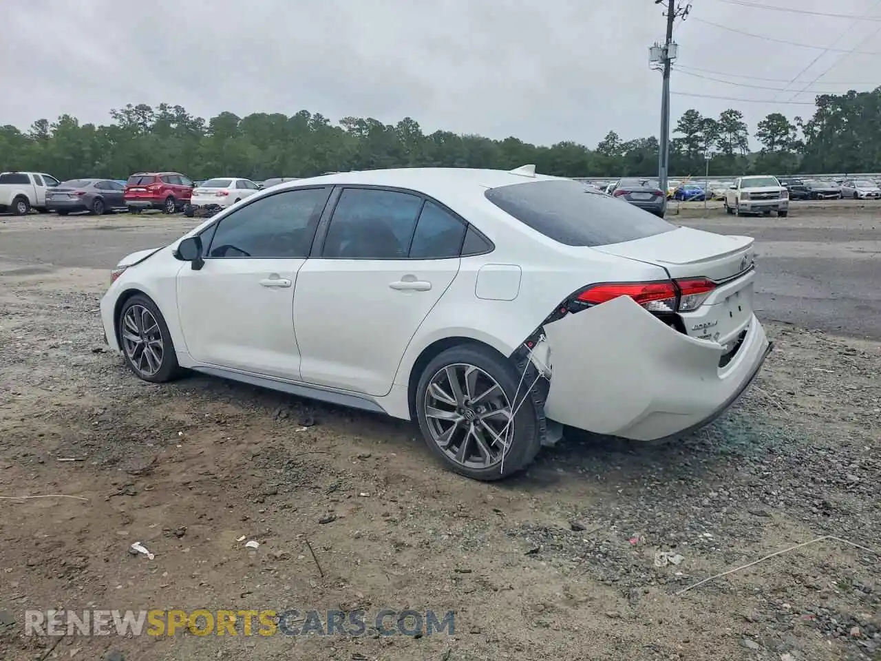 2 fotografías del automóvil dañado 5YFS4MCE5NP130932 TOYOTA COROLLA 2022