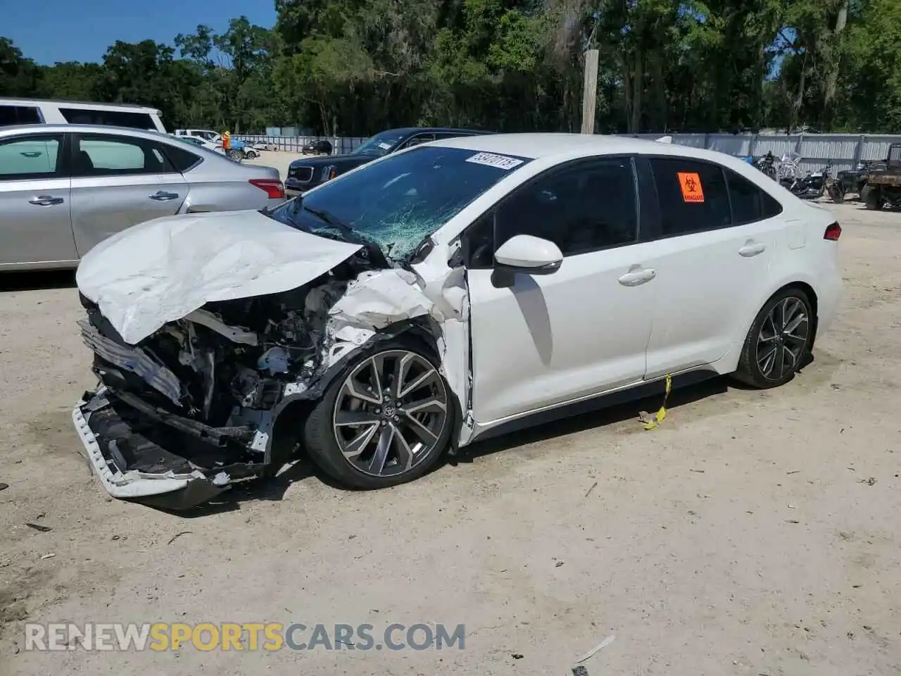 1 Photograph of a damaged car 5YFS4MCE6NP103318 TOYOTA COROLLA 2022