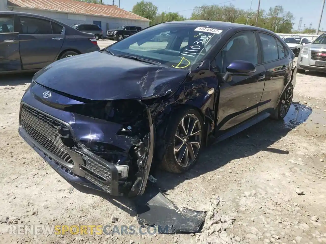 2 Photograph of a damaged car 5YFS4MCE6NP111032 TOYOTA COROLLA 2022
