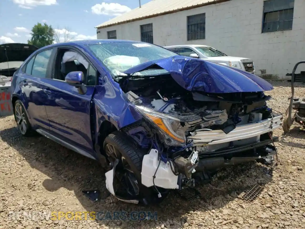 1 Photograph of a damaged car 5YFS4MCE6NP116361 TOYOTA COROLLA 2022
