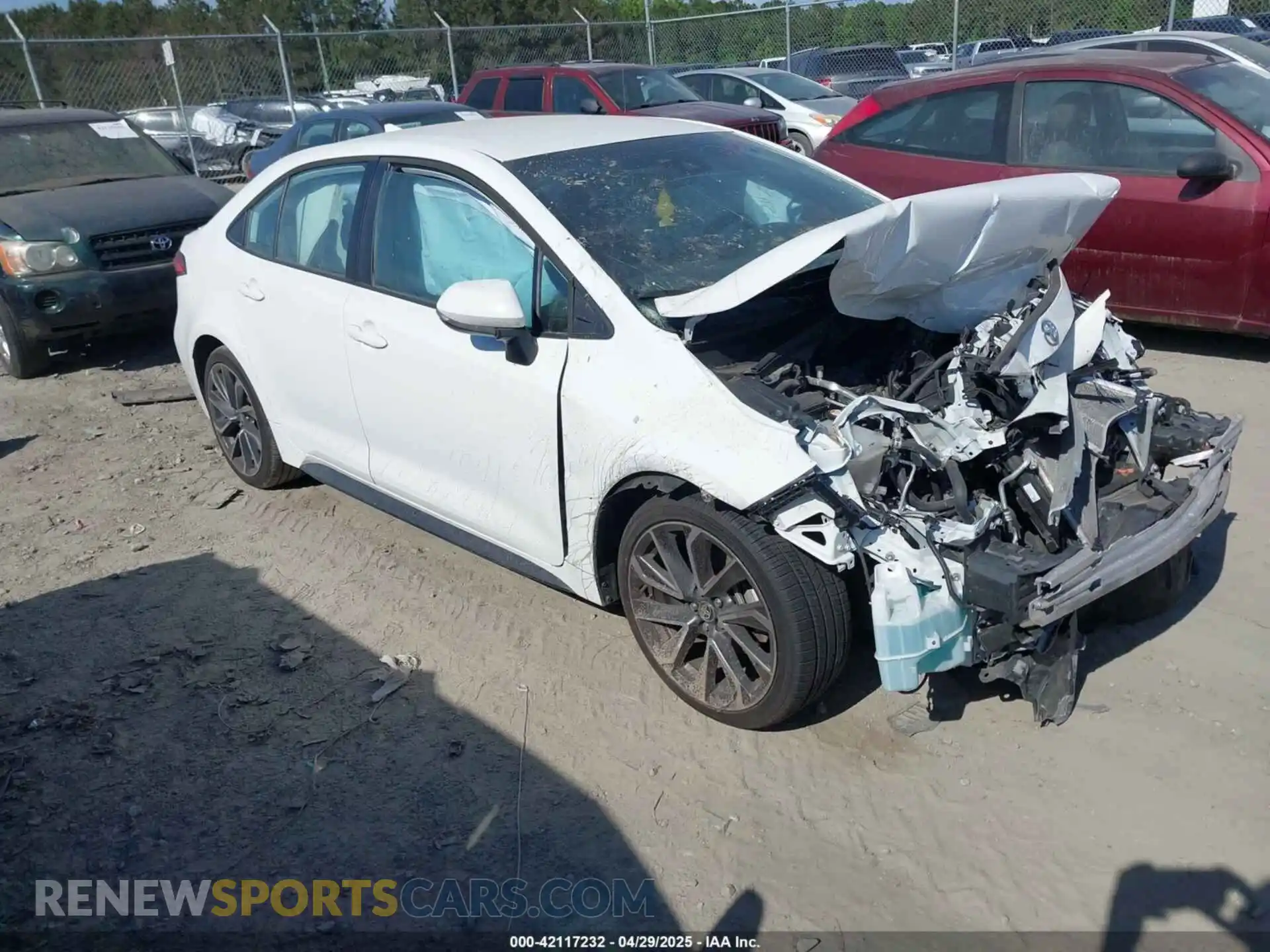 1 Photograph of a damaged car 5YFS4MCE6NP127232 TOYOTA COROLLA 2022