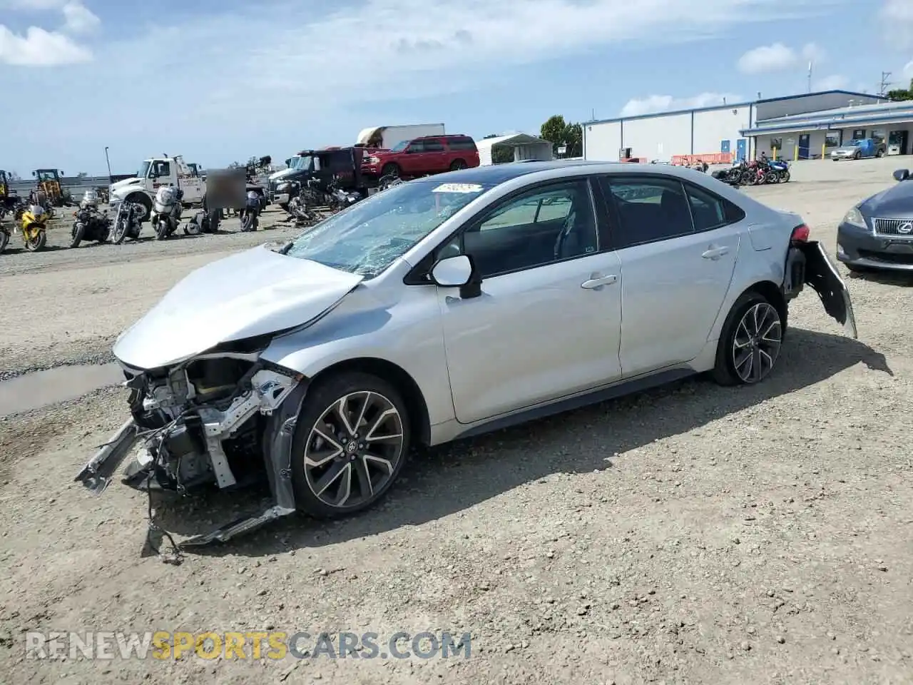 1 Photograph of a damaged car 5YFS4MCE6NP129188 TOYOTA COROLLA 2022