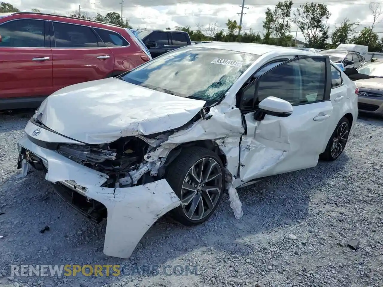 1 Photograph of a damaged car 5YFS4MCE6NP129417 TOYOTA COROLLA 2022