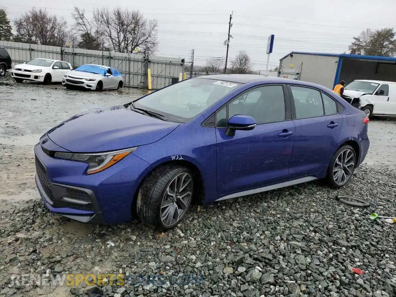 2 fotografías del automóvil dañado 5YFS4MCE7NP099473 TOYOTA COROLLA 2022