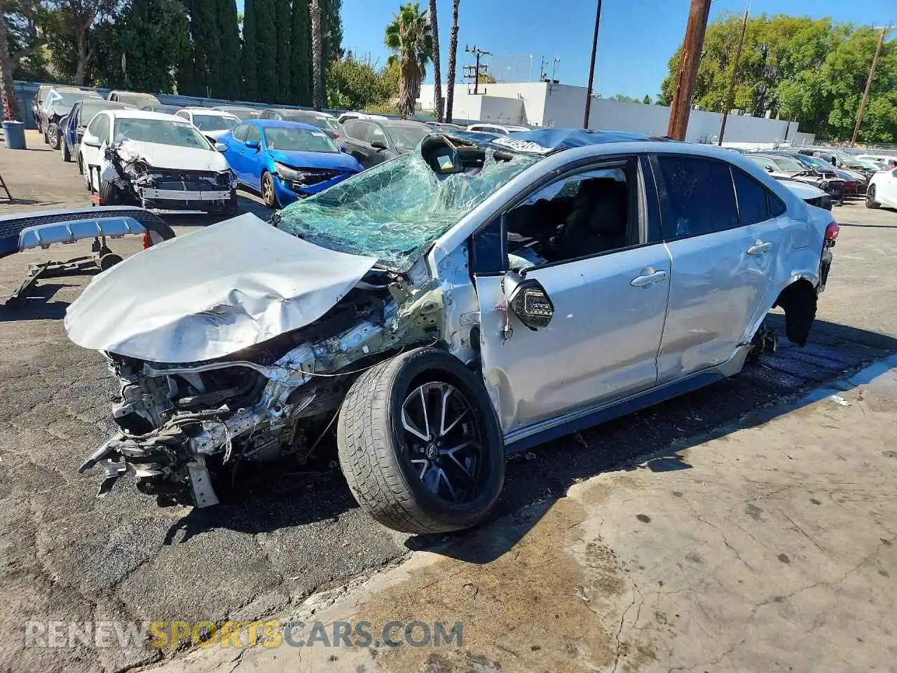 1 Photograph of a damaged car 5YFS4MCE7NP103120 TOYOTA COROLLA 2022