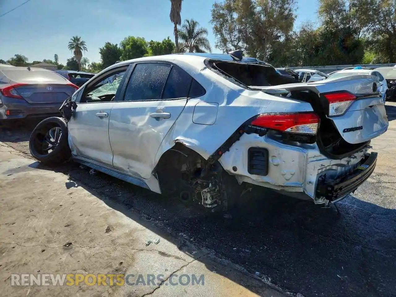 2 Photograph of a damaged car 5YFS4MCE7NP103120 TOYOTA COROLLA 2022