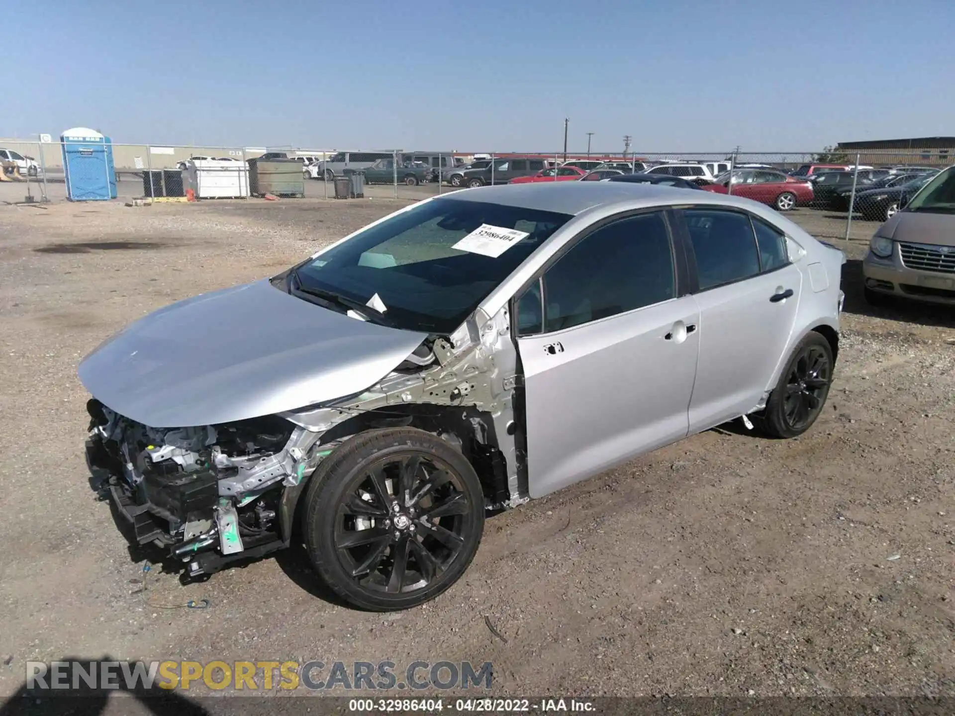 2 Photograph of a damaged car 5YFS4MCE7NP112366 TOYOTA COROLLA 2022