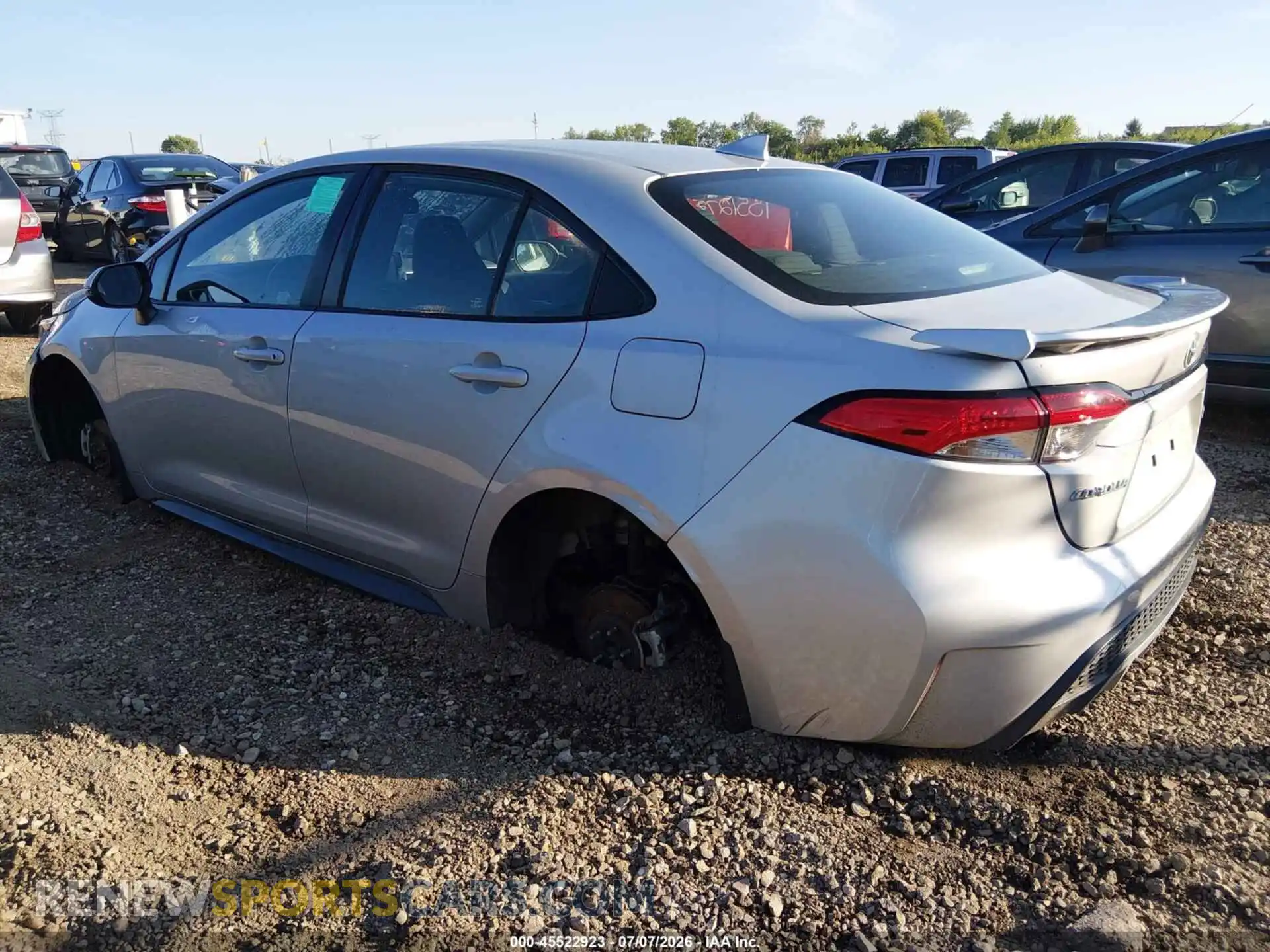 3 fotografías del automóvil dañado 5YFS4MCE7NP127319 TOYOTA COROLLA 2022