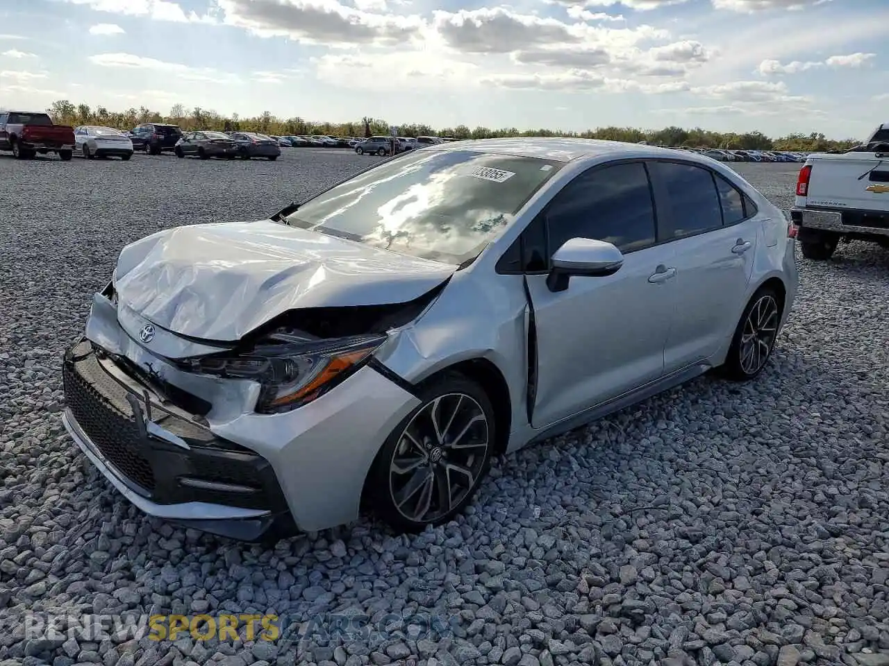 1 Photograph of a damaged car 5YFS4MCE7NP128941 TOYOTA COROLLA 2022