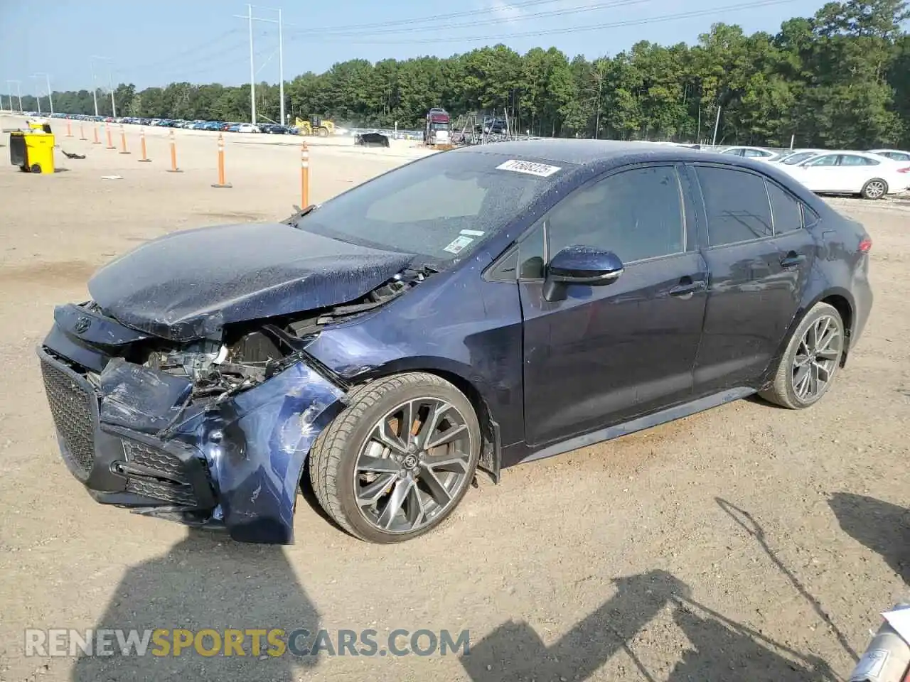 1 Photograph of a damaged car 5YFS4MCE7NP132326 TOYOTA COROLLA 2022
