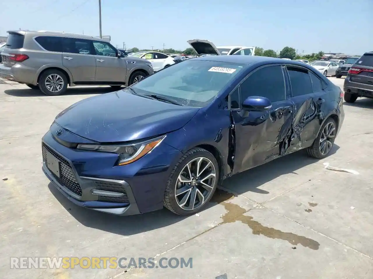 1 Photograph of a damaged car 5YFS4MCE7NP132908 TOYOTA COROLLA 2022