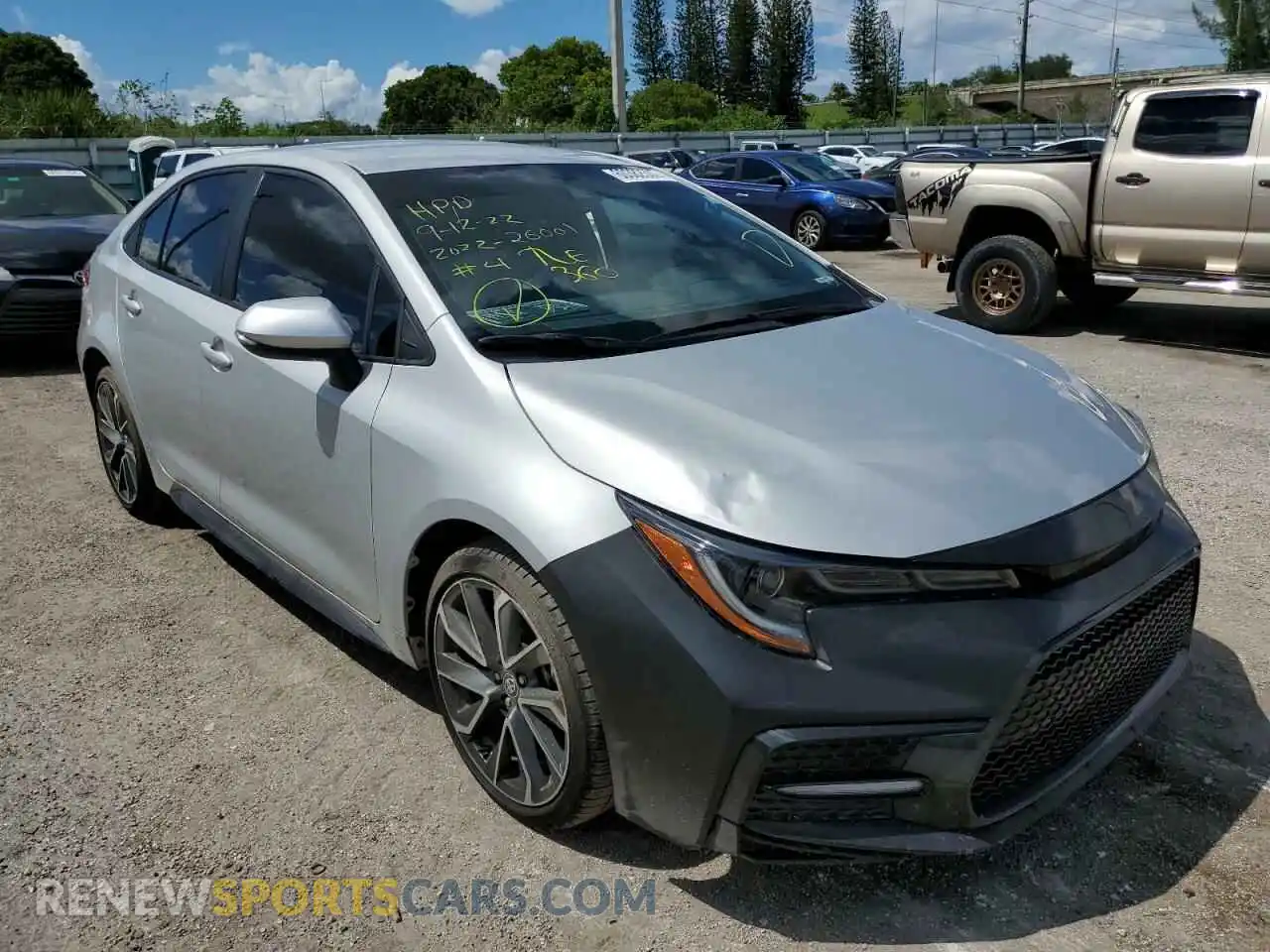 1 Photograph of a damaged car 5YFS4MCE8NP100422 TOYOTA COROLLA 2022