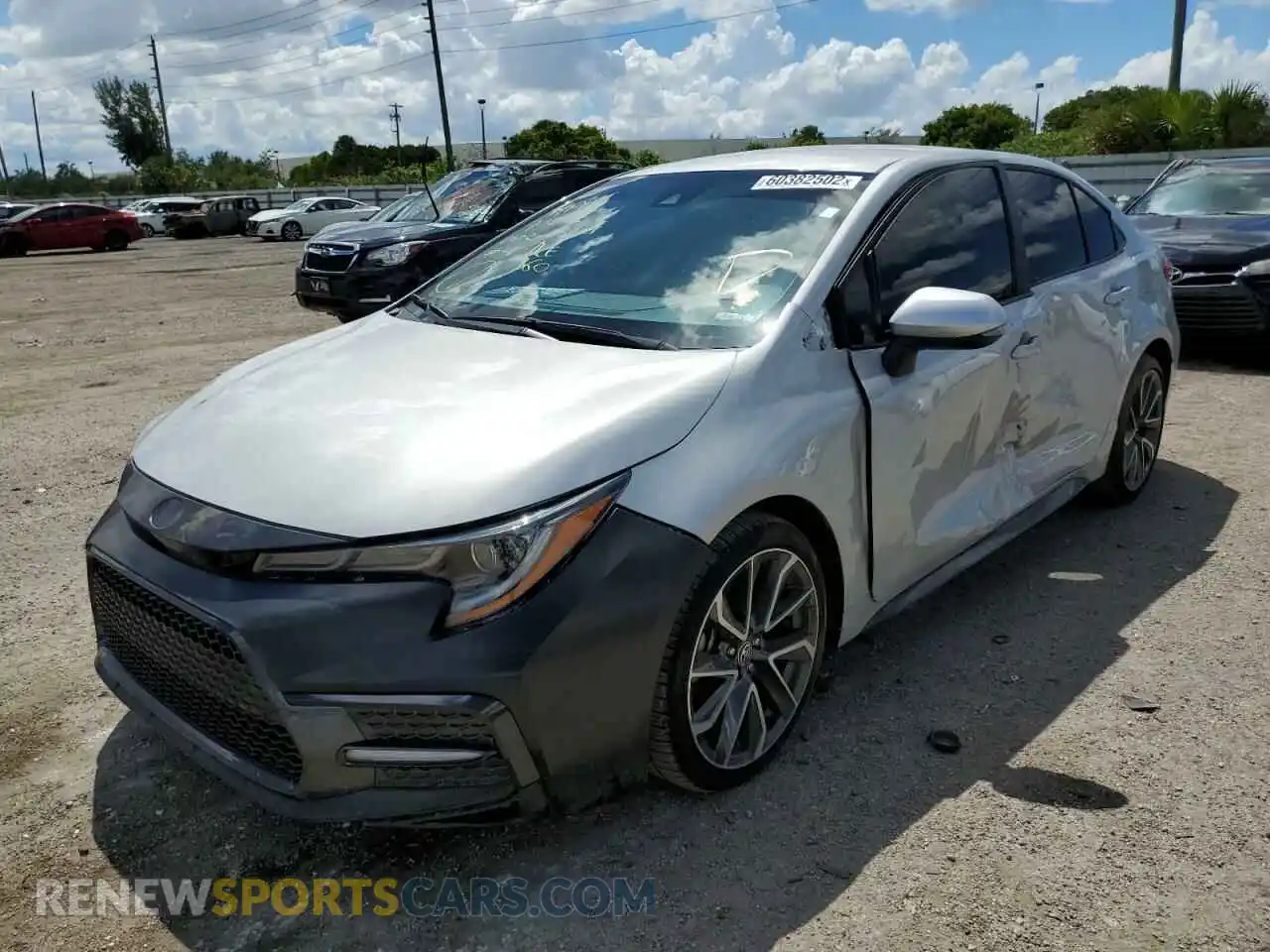 2 Photograph of a damaged car 5YFS4MCE8NP100422 TOYOTA COROLLA 2022