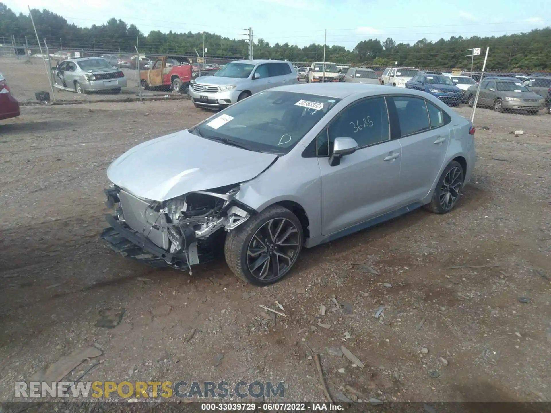 2 Photograph of a damaged car 5YFS4MCE8NP102512 TOYOTA COROLLA 2022