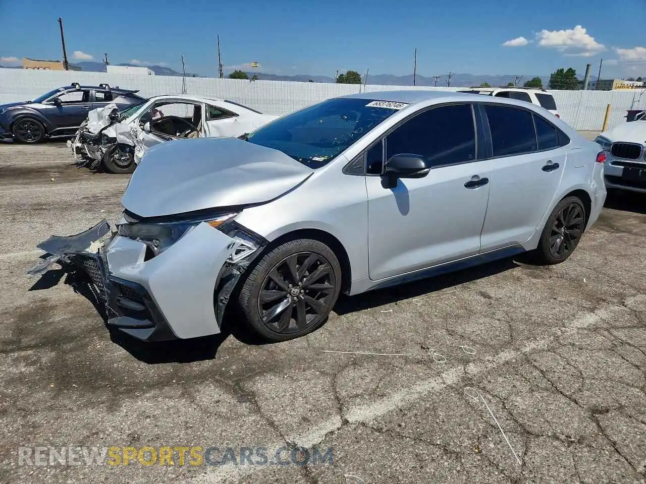 1 Photograph of a damaged car 5YFS4MCE8NP105877 TOYOTA COROLLA 2022