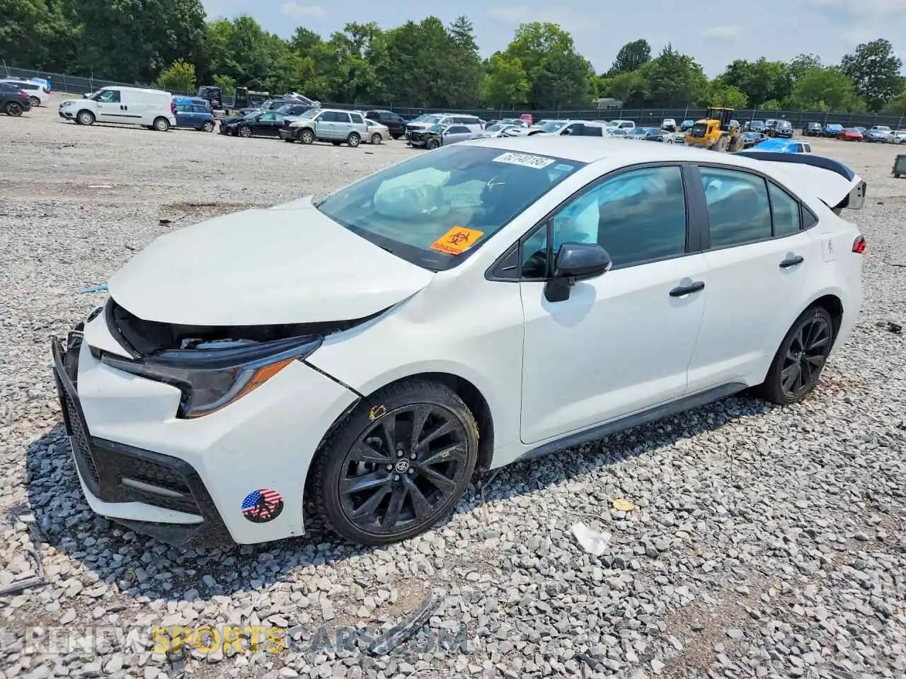 1 Photograph of a damaged car 5YFS4MCE8NP107628 TOYOTA COROLLA 2022
