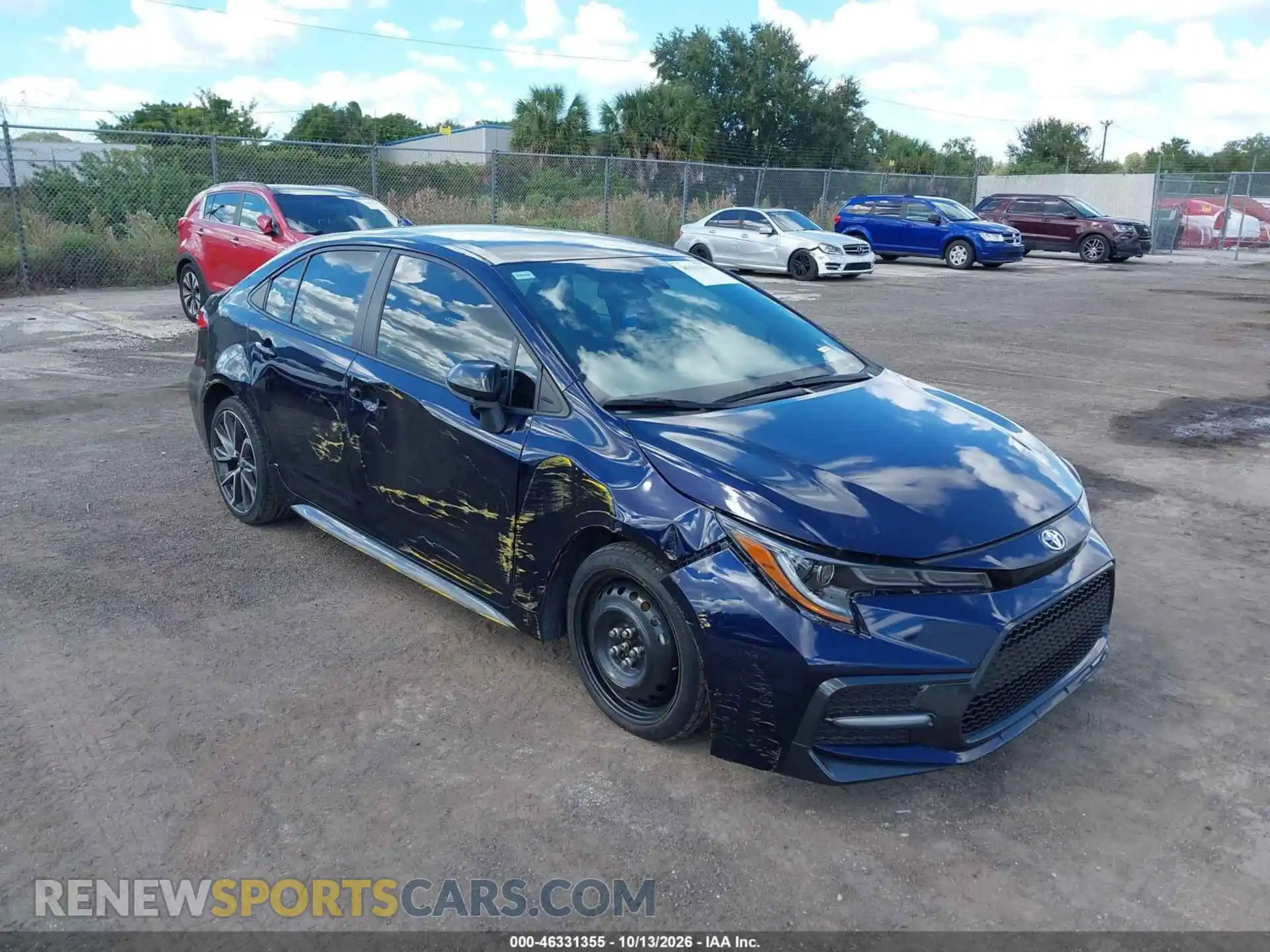 1 Photograph of a damaged car 5YFS4MCE8NP126938 TOYOTA COROLLA 2022