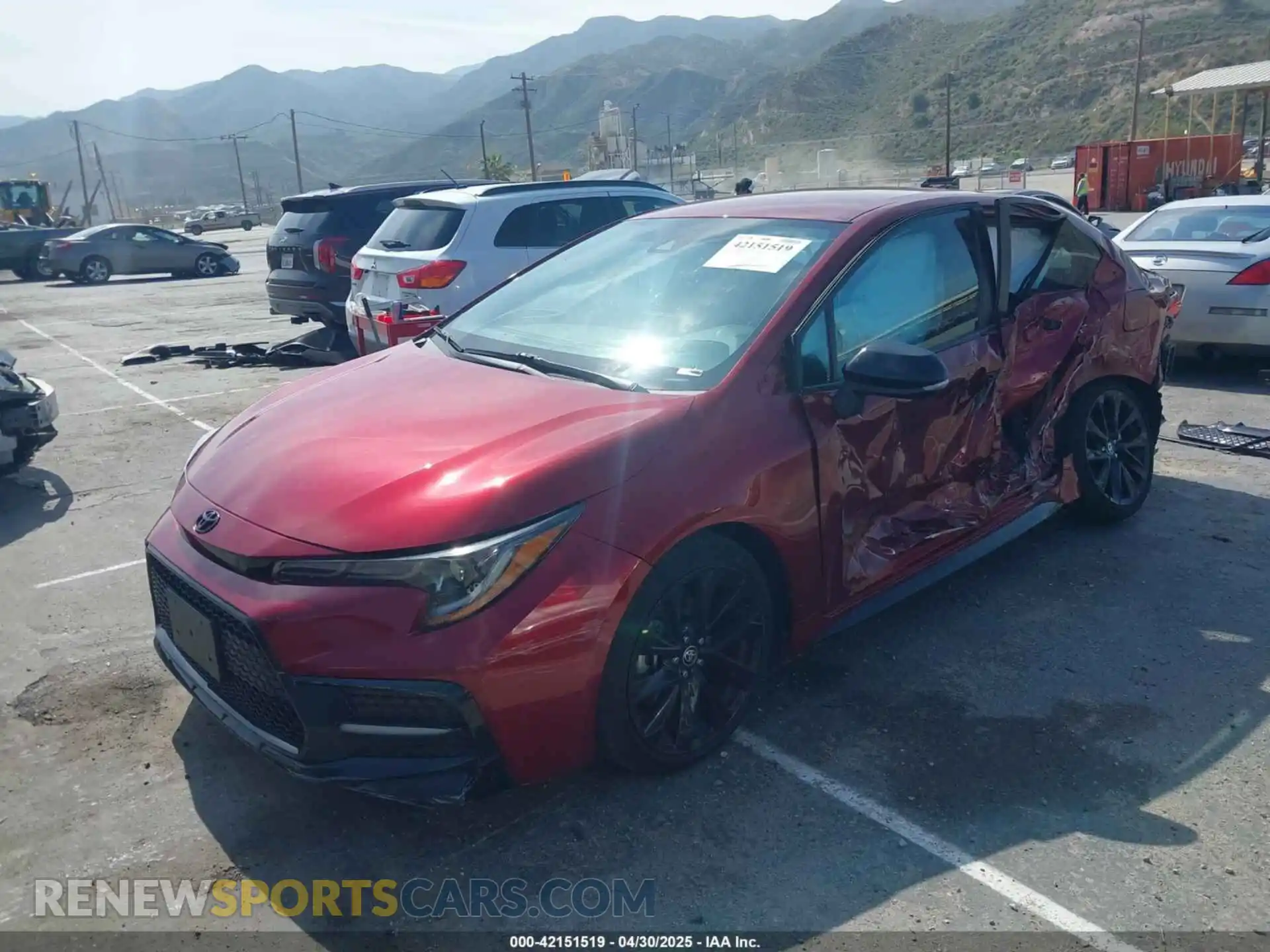 2 Photograph of a damaged car 5YFS4MCE9NP116015 TOYOTA COROLLA 2022