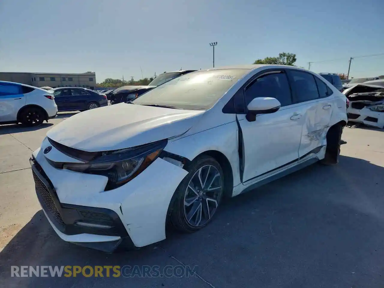 1 Photograph of a damaged car 5YFS4MCE9NP126611 TOYOTA COROLLA 2022