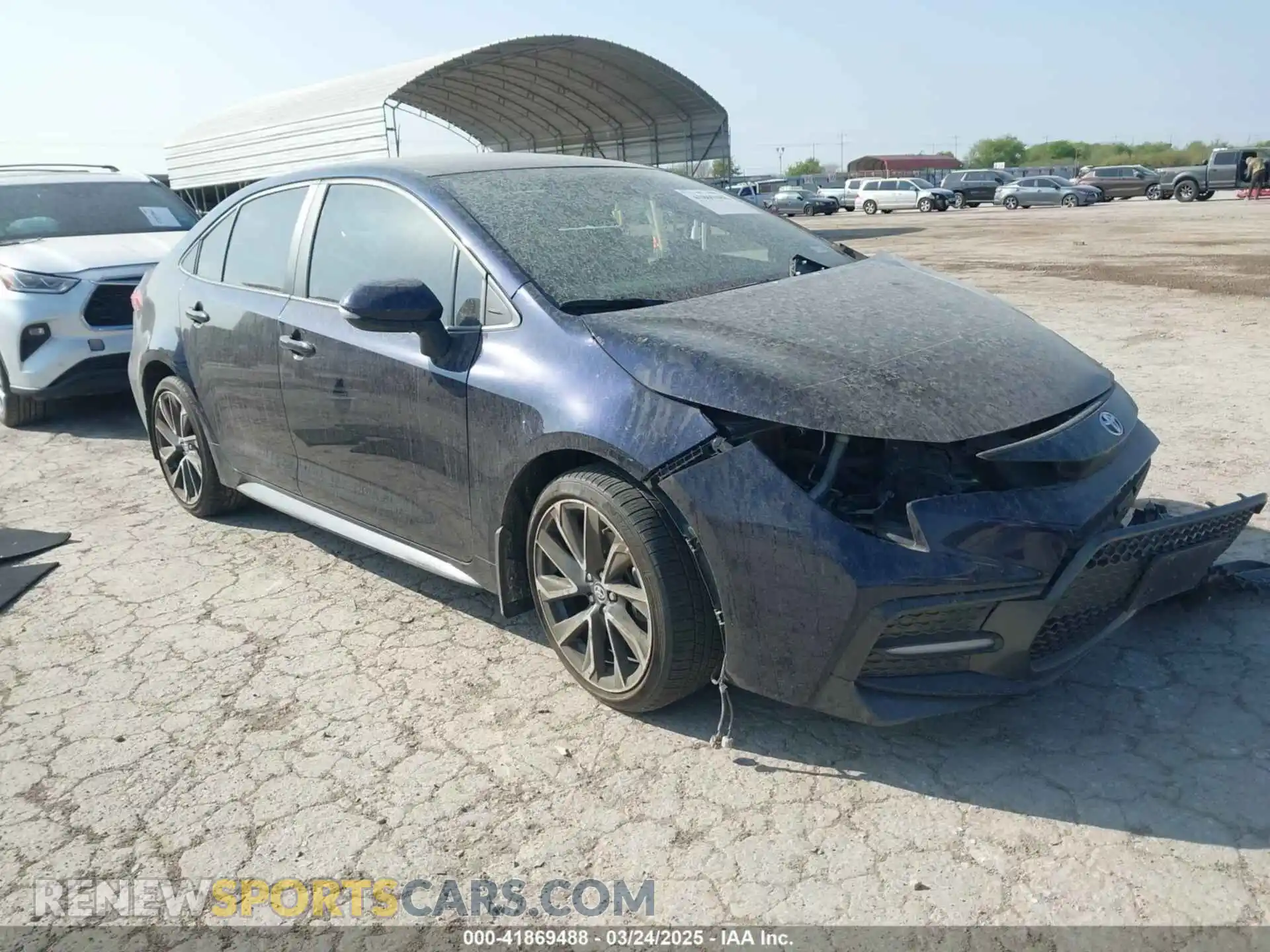 1 Photograph of a damaged car 5YFS4MCE9NP131646 TOYOTA COROLLA 2022