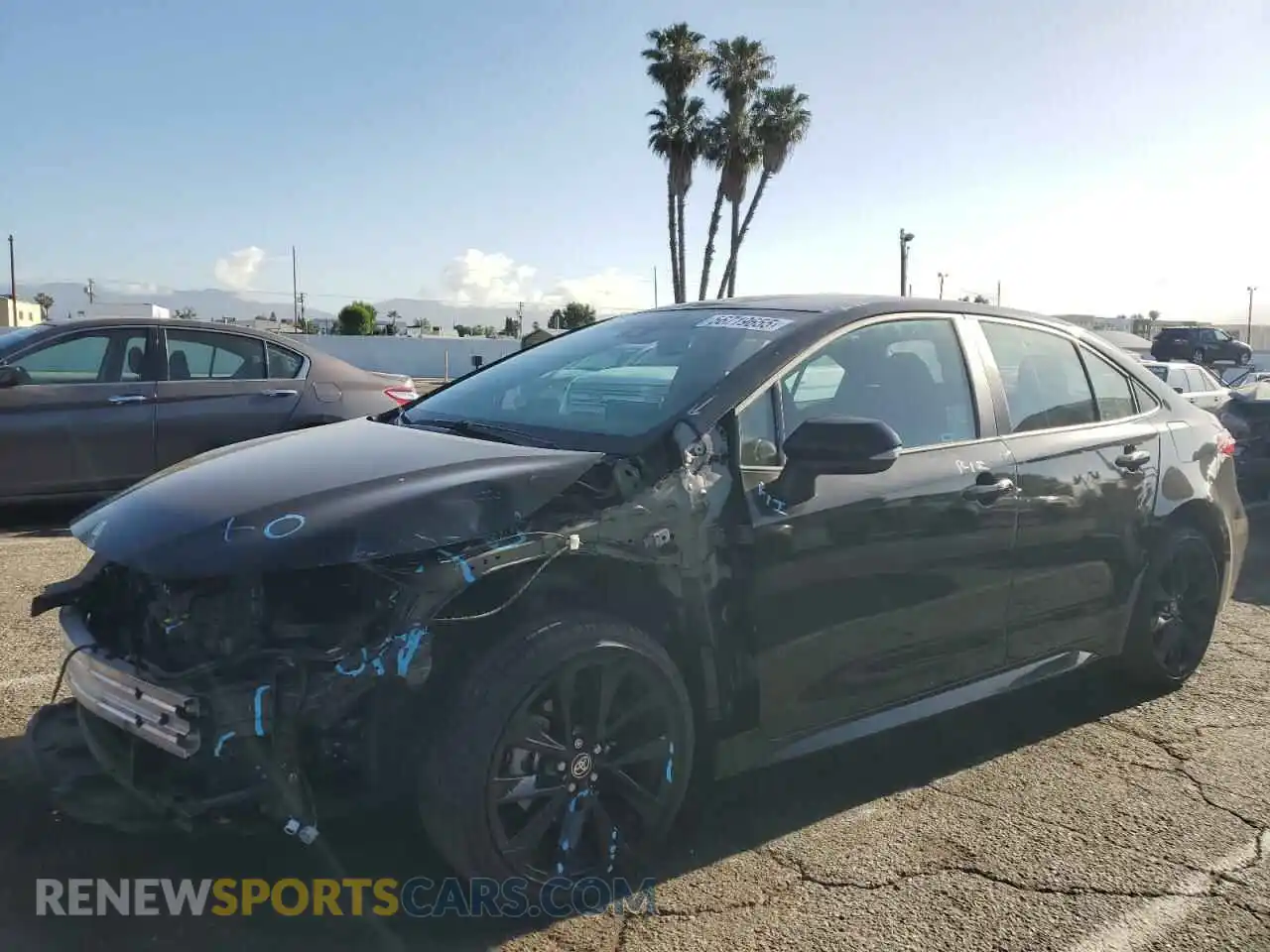 1 Photograph of a damaged car 5YFS4MCE9NP133686 TOYOTA COROLLA 2022