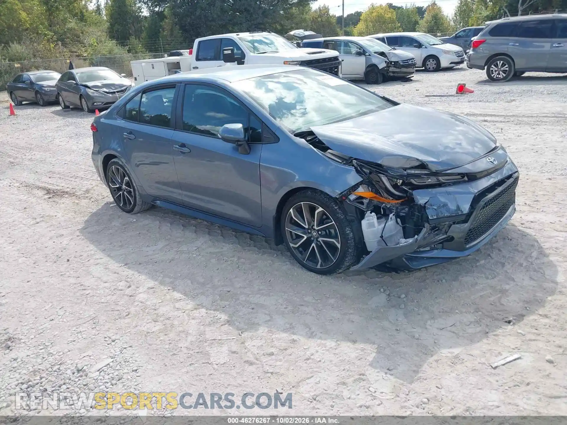 1 Photograph of a damaged car 5YFS4MCE9NP137155 TOYOTA COROLLA 2022