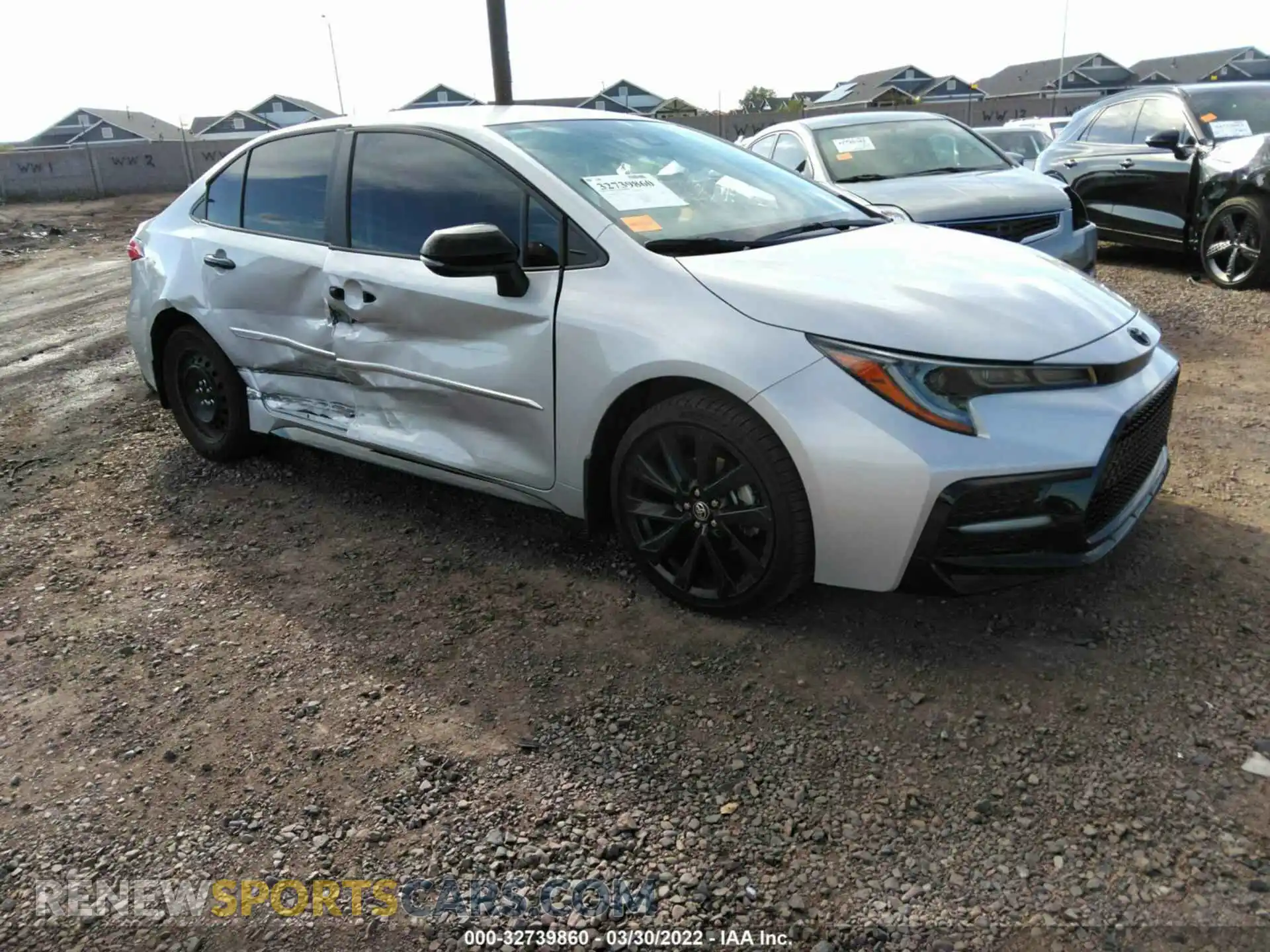 1 Photograph of a damaged car 5YFS4MCEXNP102446 TOYOTA COROLLA 2022