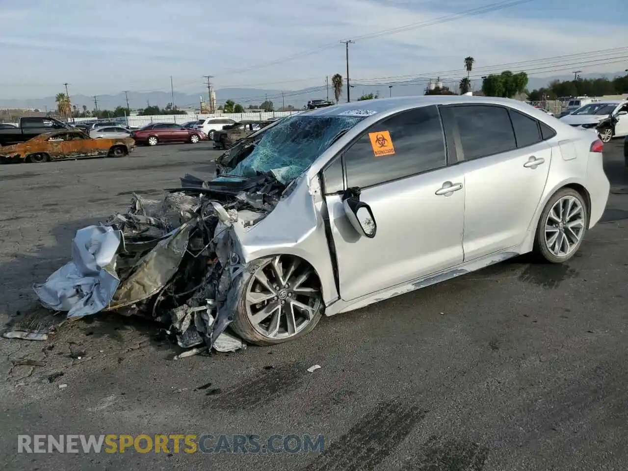 1 Photograph of a damaged car 5YFS4MCEXNP106724 TOYOTA COROLLA 2022