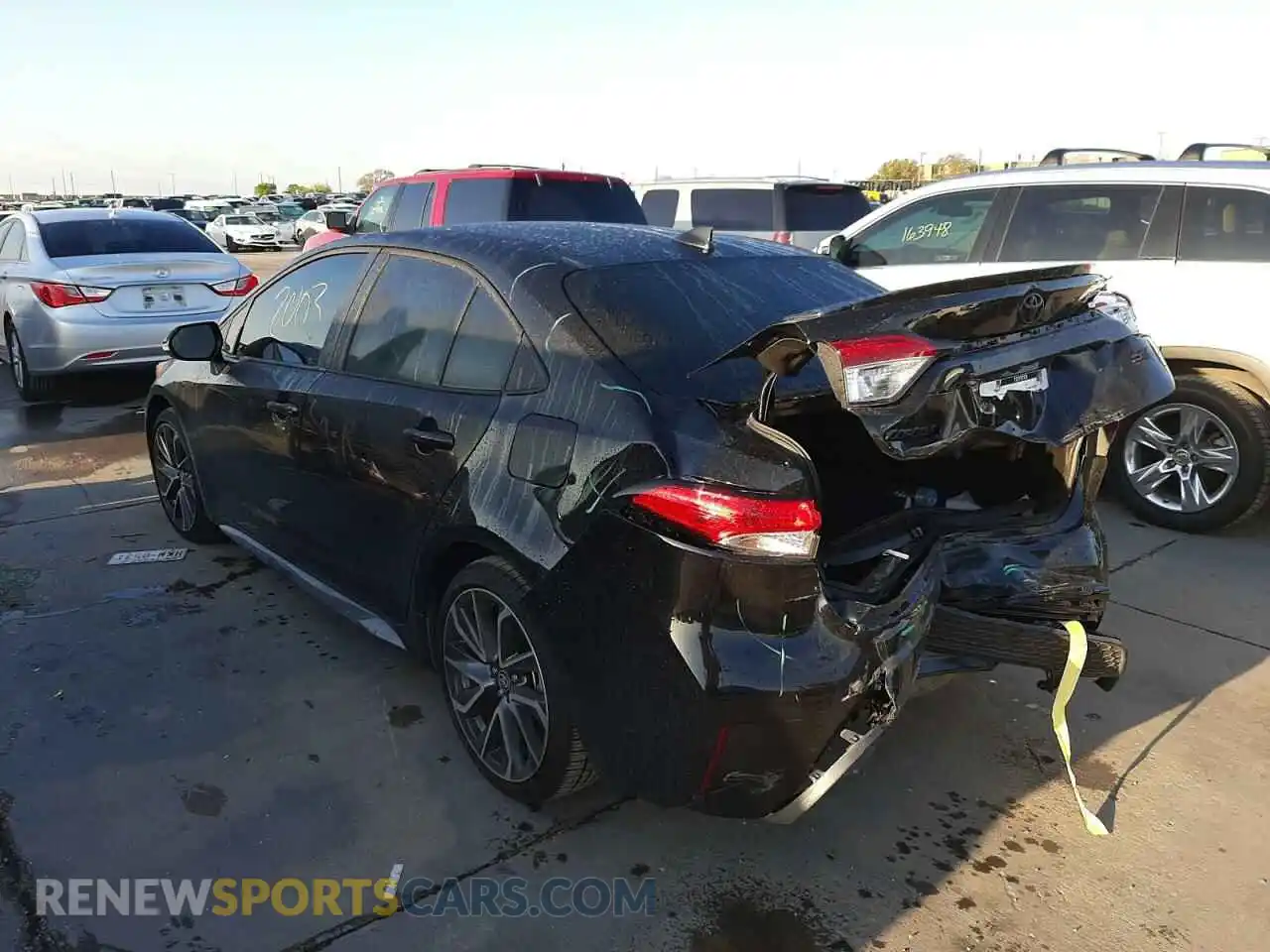 3 Photograph of a damaged car 5YFS4MCEXNP109087 TOYOTA COROLLA 2022