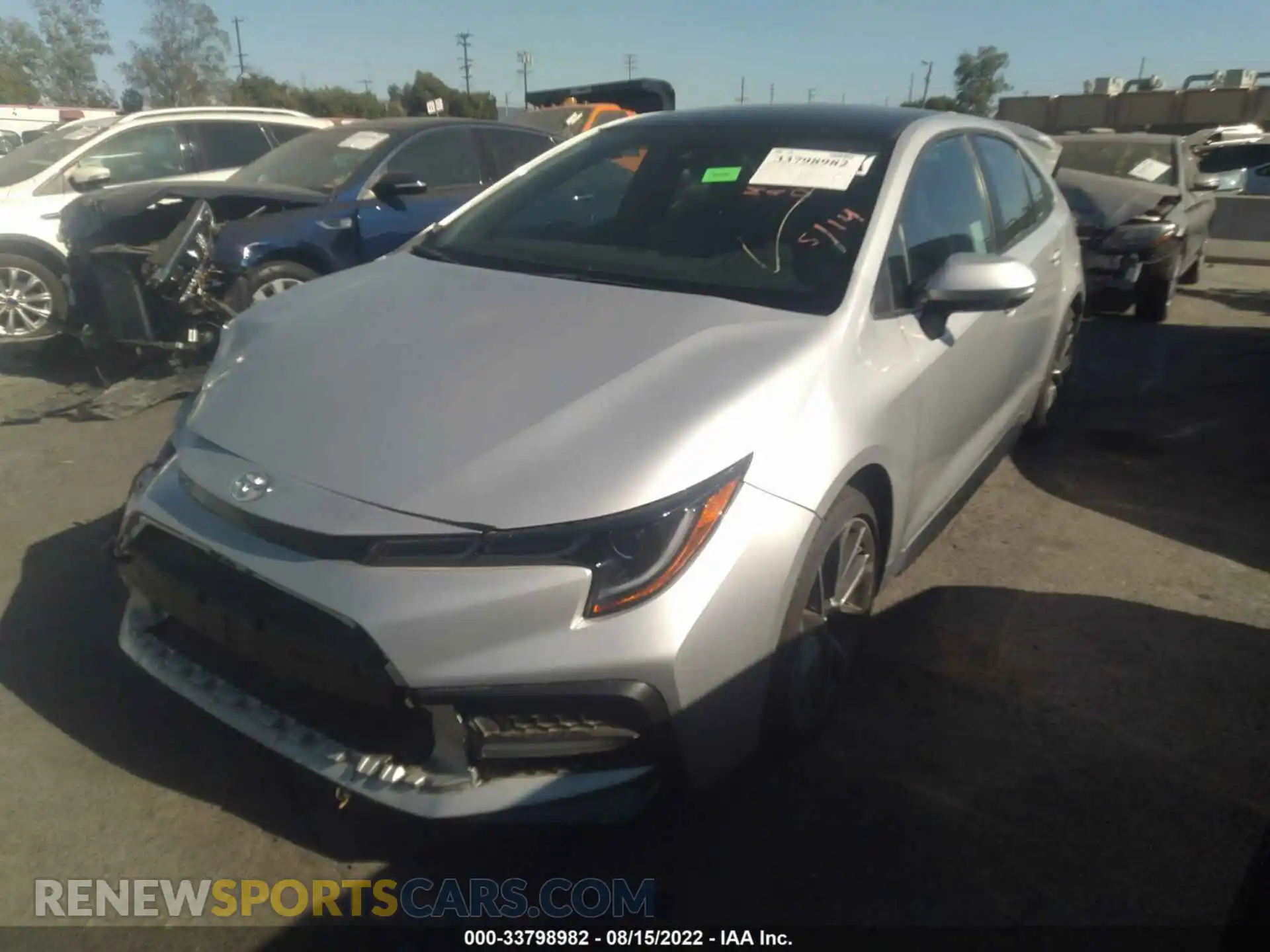 2 Photograph of a damaged car 5YFS4MCEXNP109560 TOYOTA COROLLA 2022