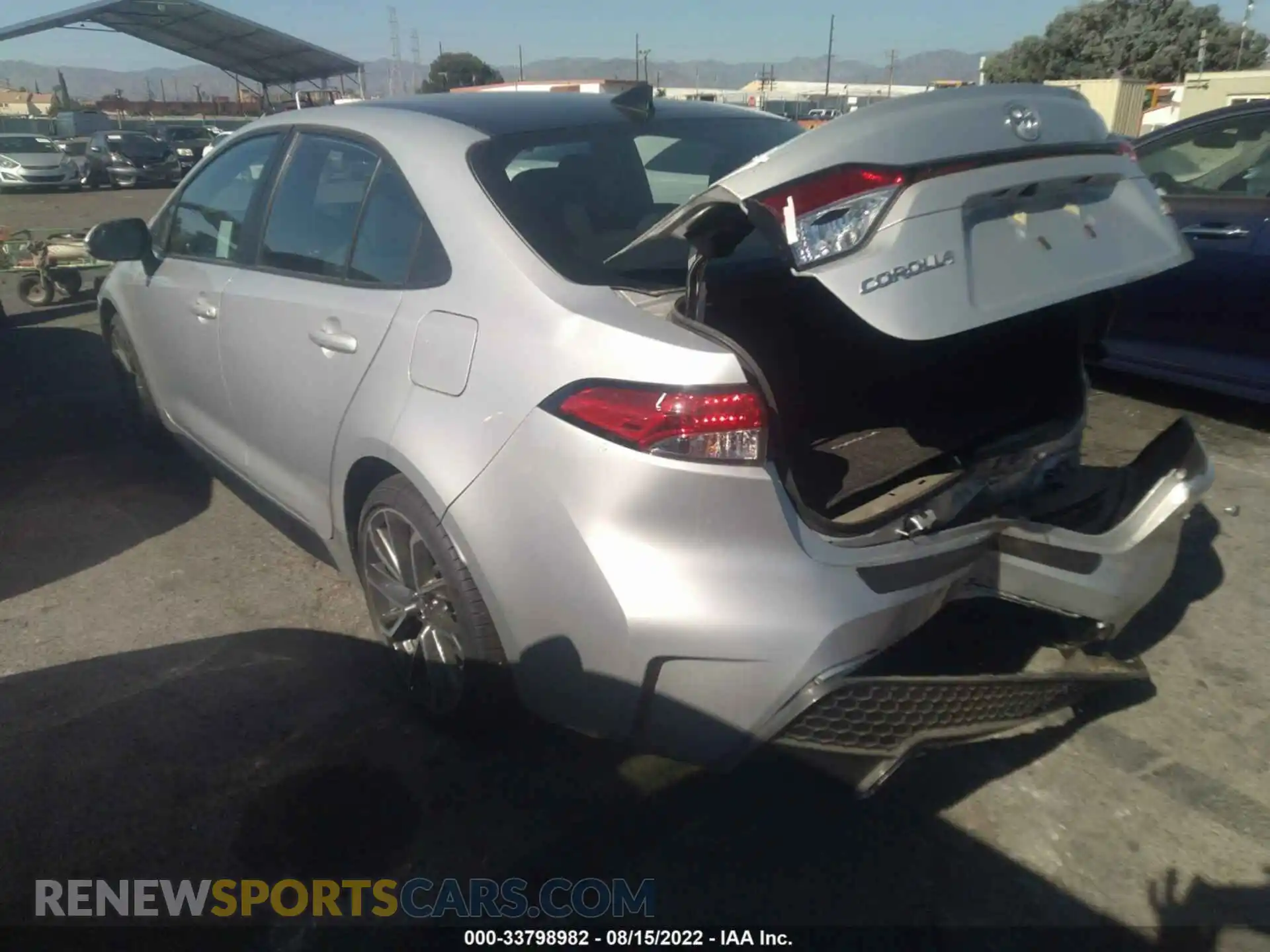 3 Photograph of a damaged car 5YFS4MCEXNP109560 TOYOTA COROLLA 2022