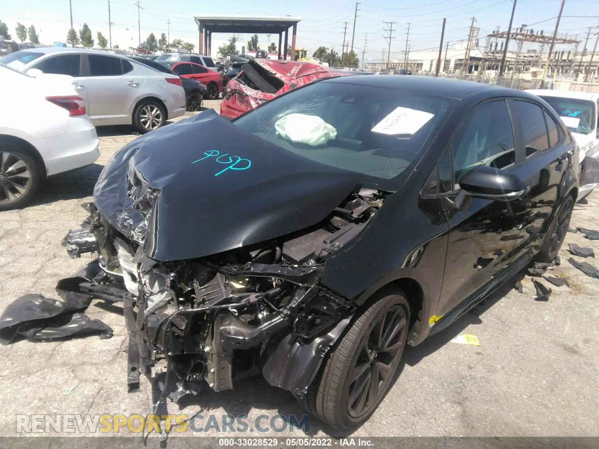 2 Photograph of a damaged car 5YFS4MCEXNP109686 TOYOTA COROLLA 2022