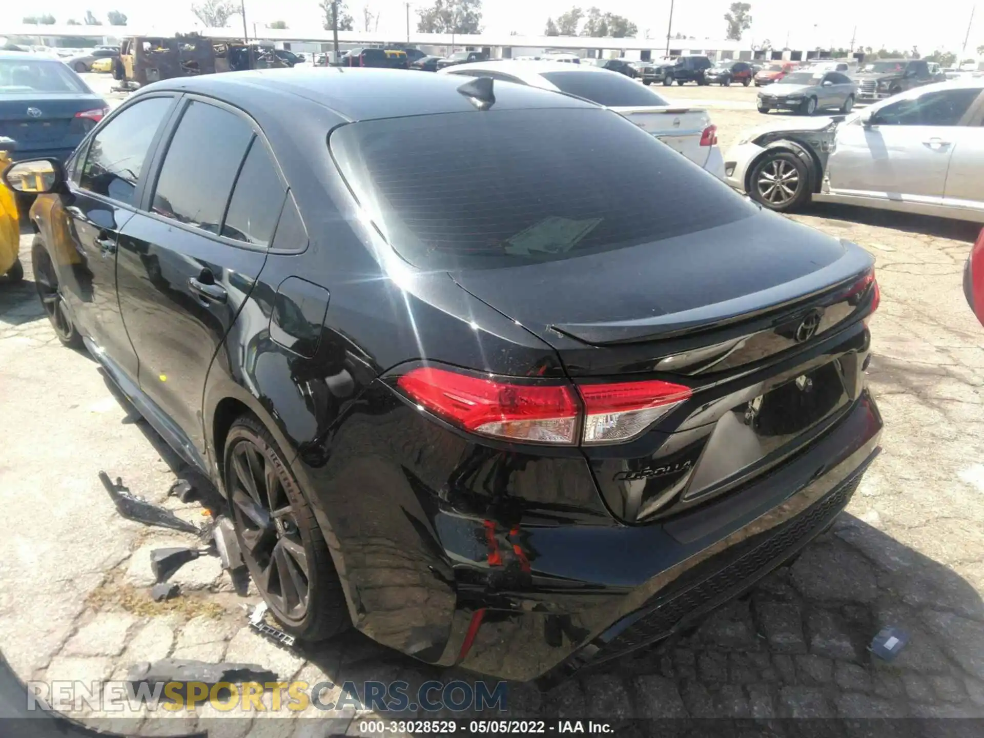 3 Photograph of a damaged car 5YFS4MCEXNP109686 TOYOTA COROLLA 2022